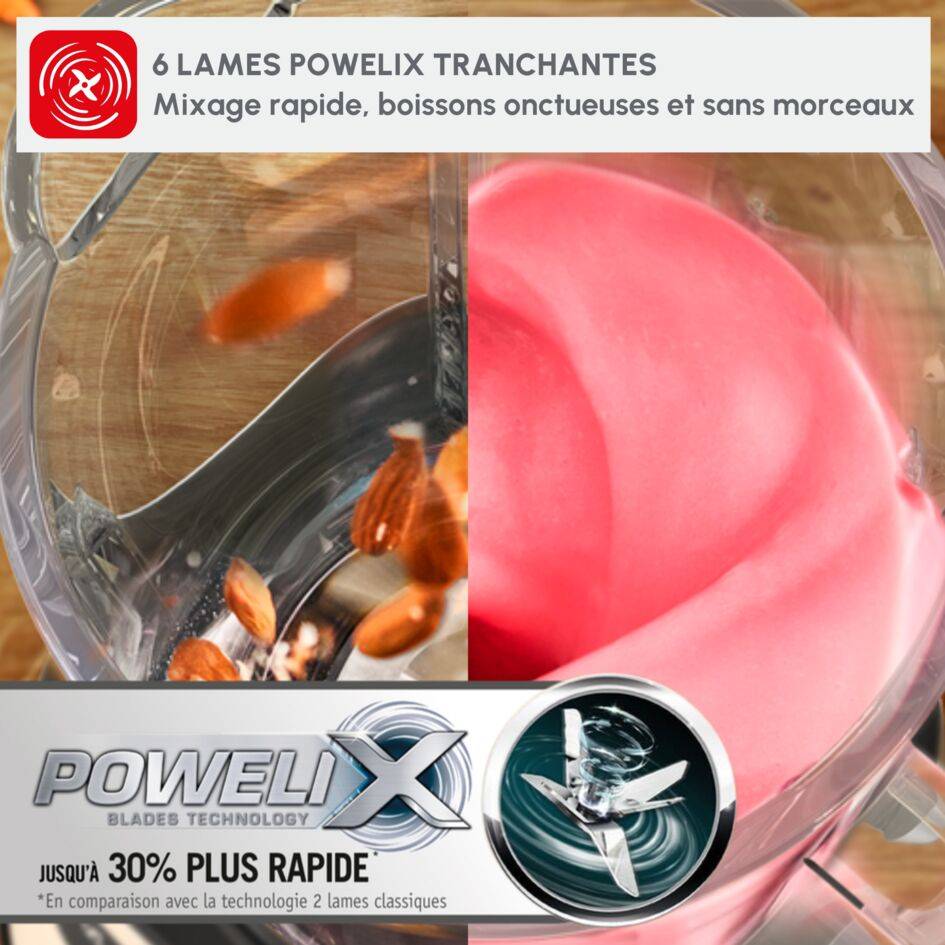 Blendforce 2, Blender, Bol verre 1.75L, 800W, 5 vitesses, 6 lames