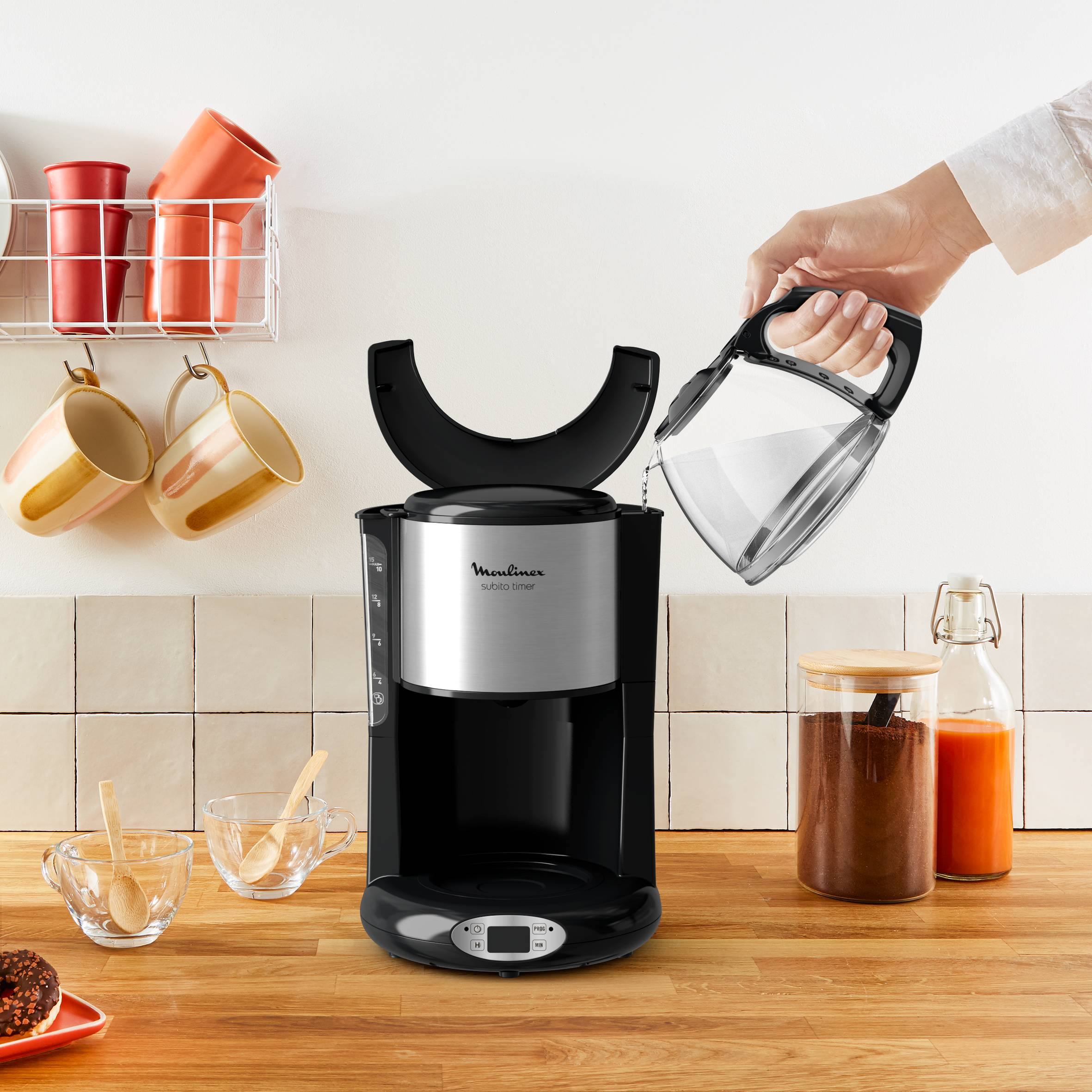 Cafetière programmable Subito inox