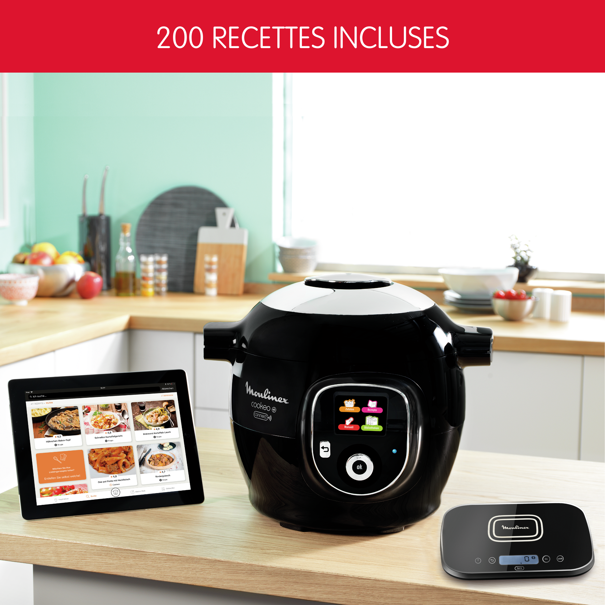 COOKEO+ CONNECT 6L 200 RECETTES