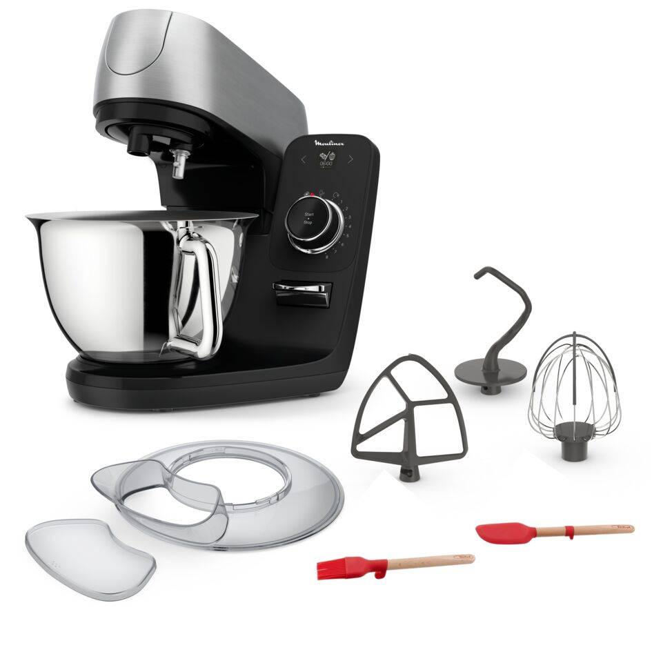 Coach, Robot pâtissier, Bol de 5,5 L, Kit pâtisserie, Marye et pinceaux, Coaching en pâtisserie, 1200 W
