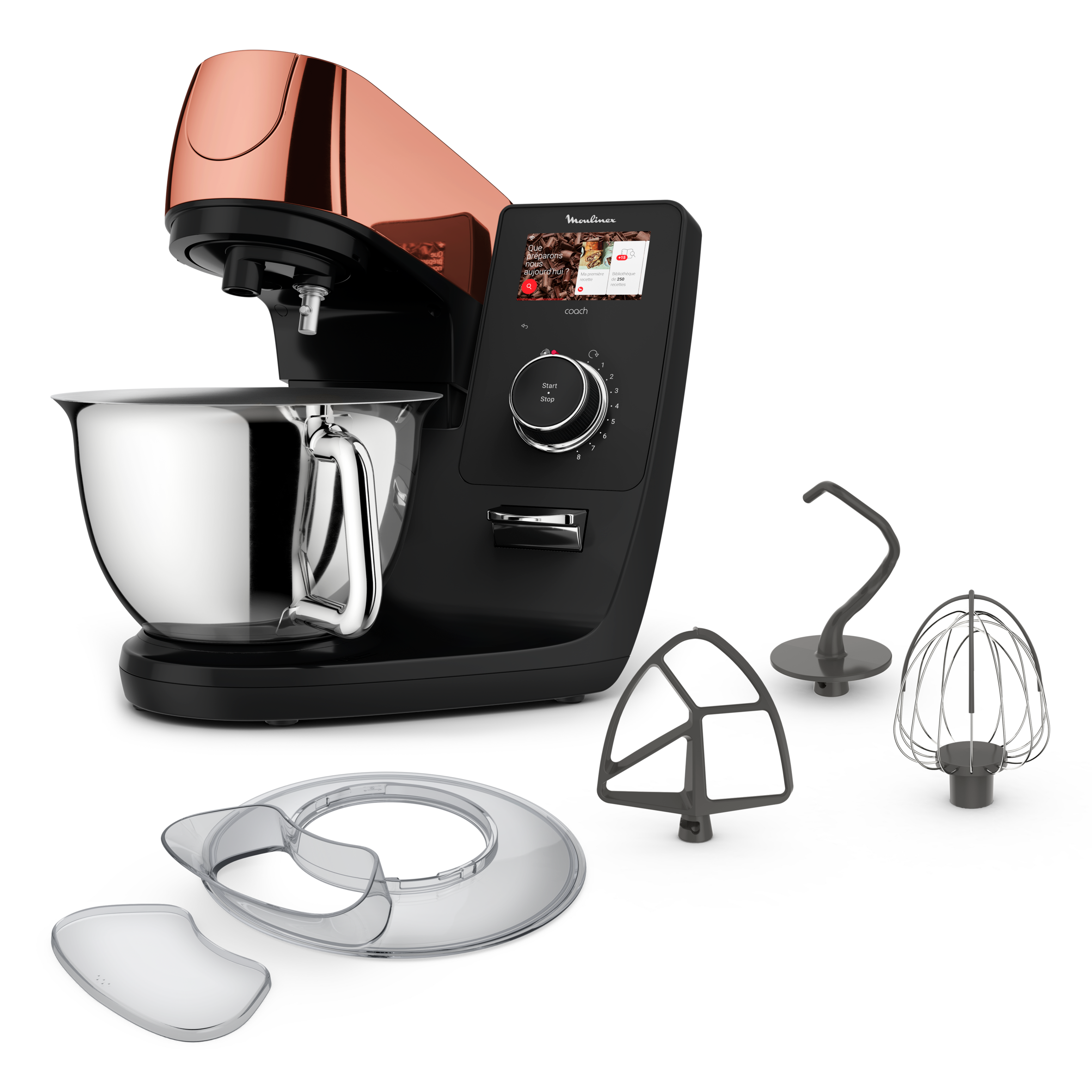 I-Coach Touch, Robot pâtissier connecté, Bol de 5,5 L, Coaching sur l’écran, 21 programmes automatiques, 1200 W