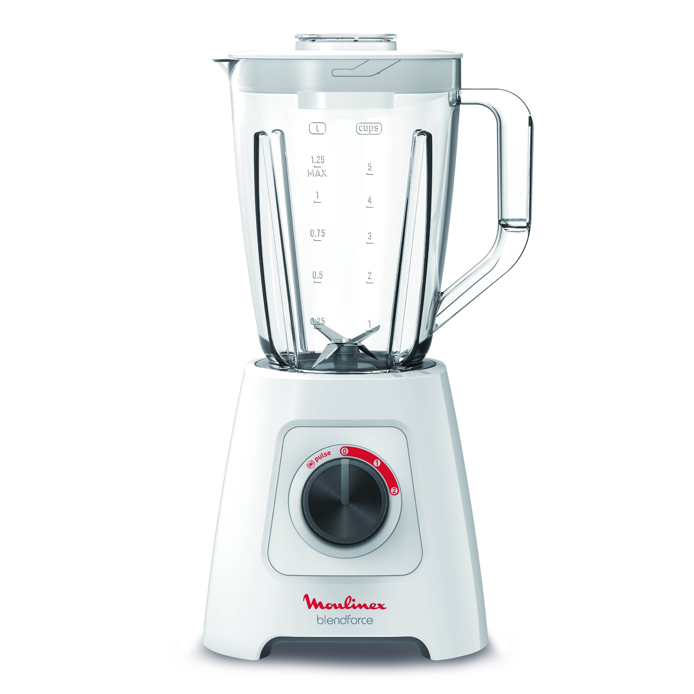 Blendforce 2, Blender Classique, 2 vitesses + pulse, 600 W, Blanc 