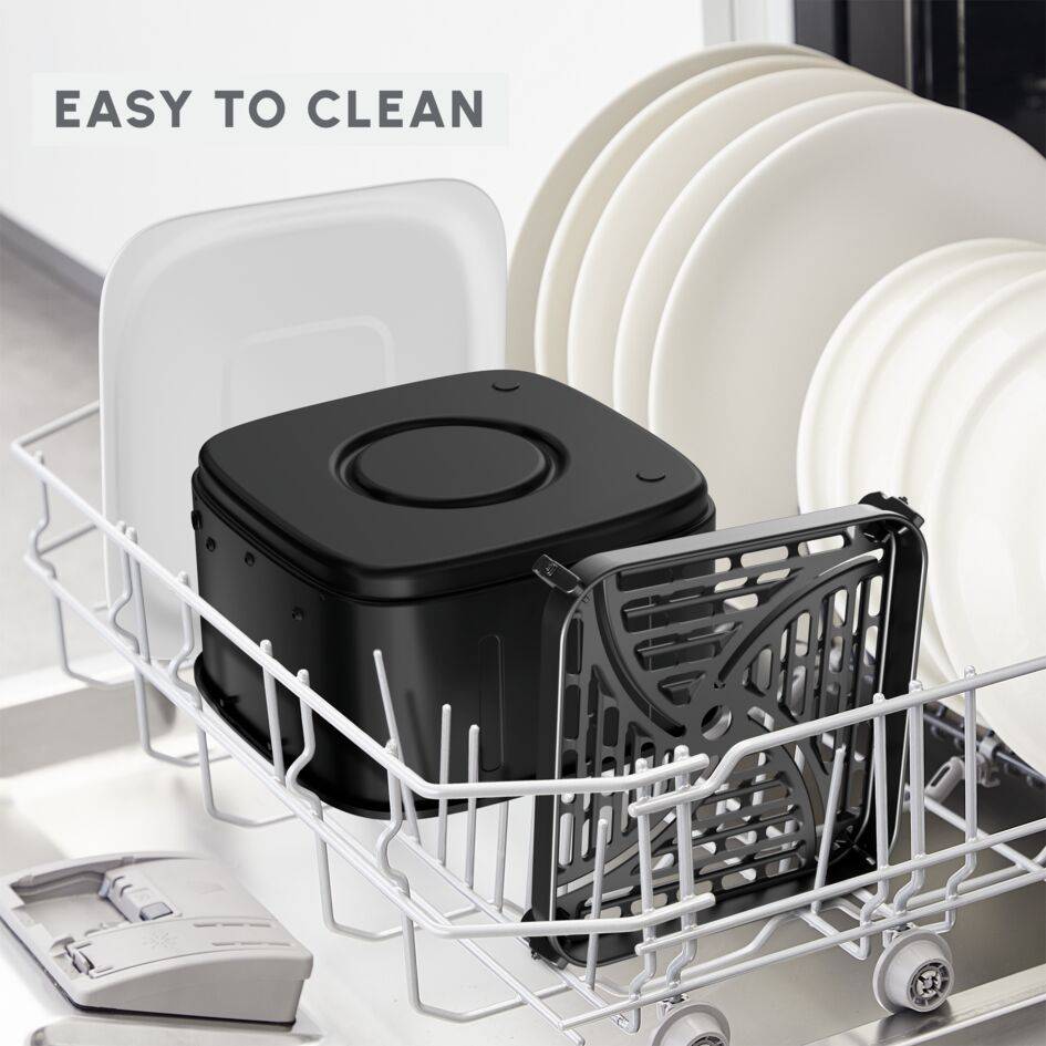 Set de rangement Easy Fry Silence 7L Vision, tiroir supplémentaire, grille et couvercle