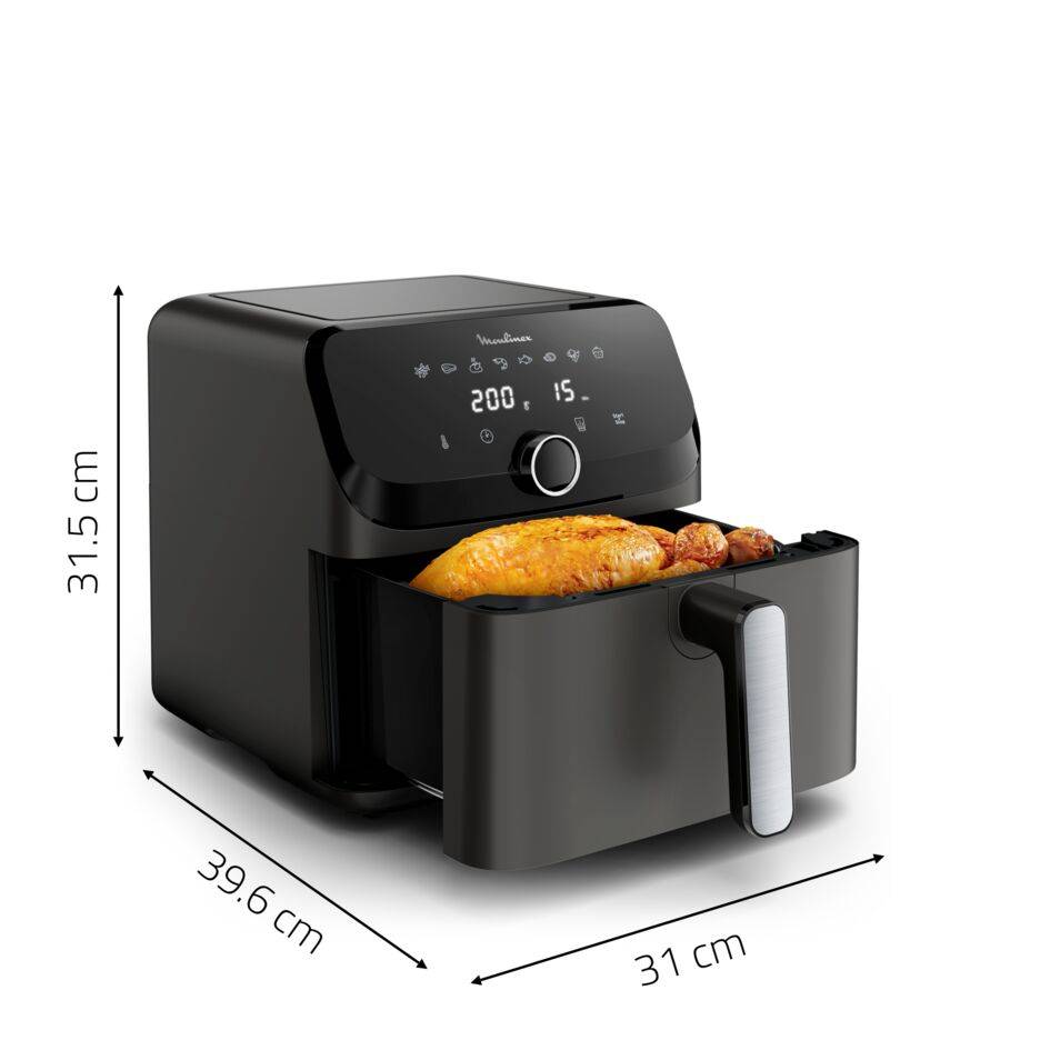 Easy Fry Mega, 7.5L, Air fryer, Noir