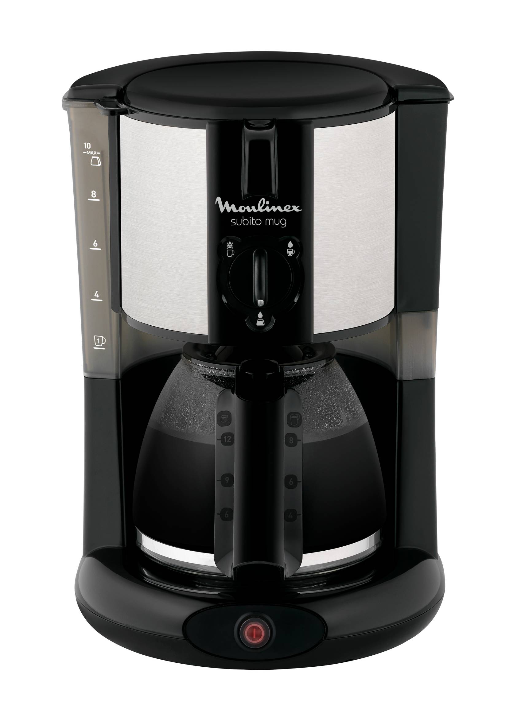 SUBITO MUG NOIR/INOX 1.25L