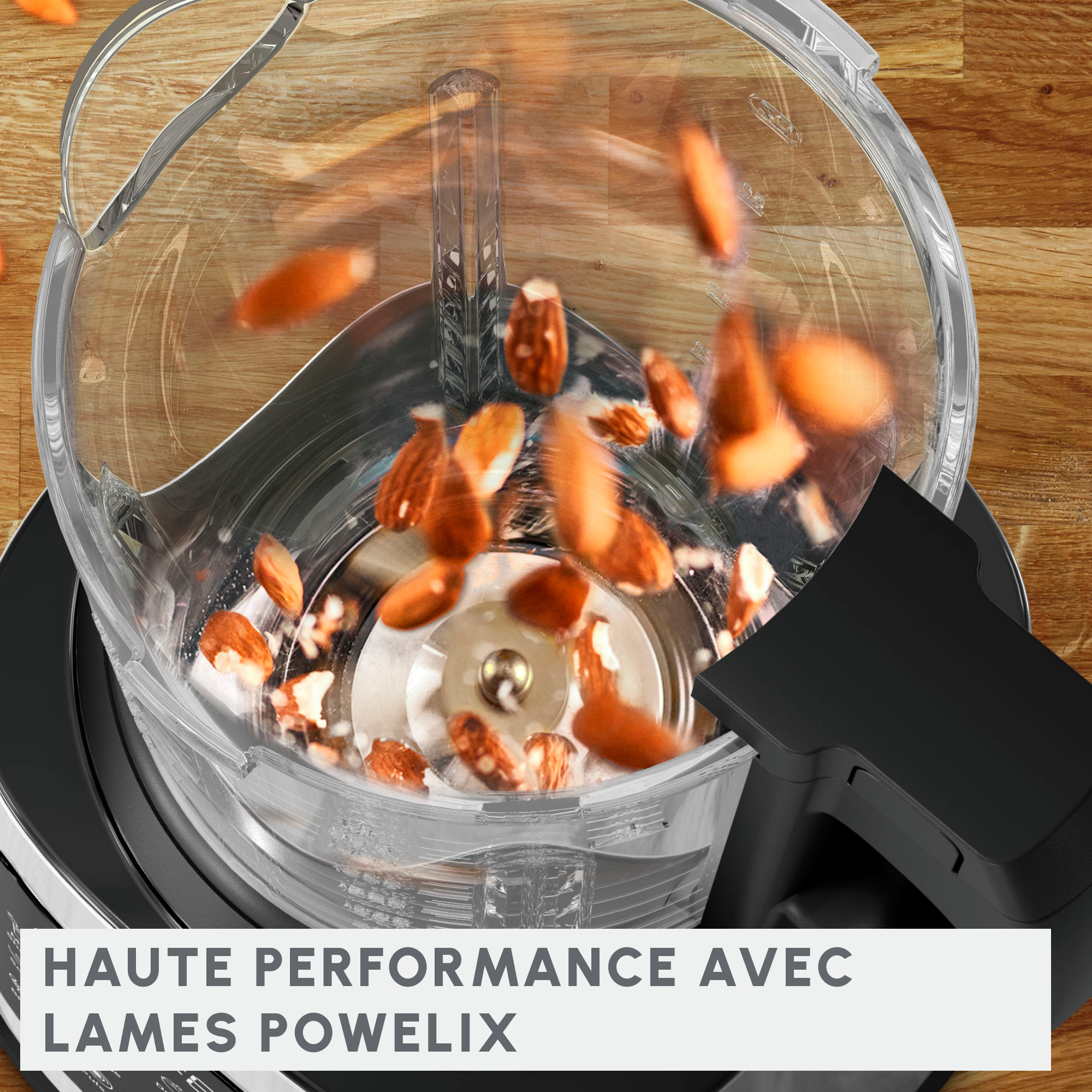 Perfectmix cook, Blender haute performance chauffant, 10 programmes automatiques, Panier vapeur, 1400W, Gris métal