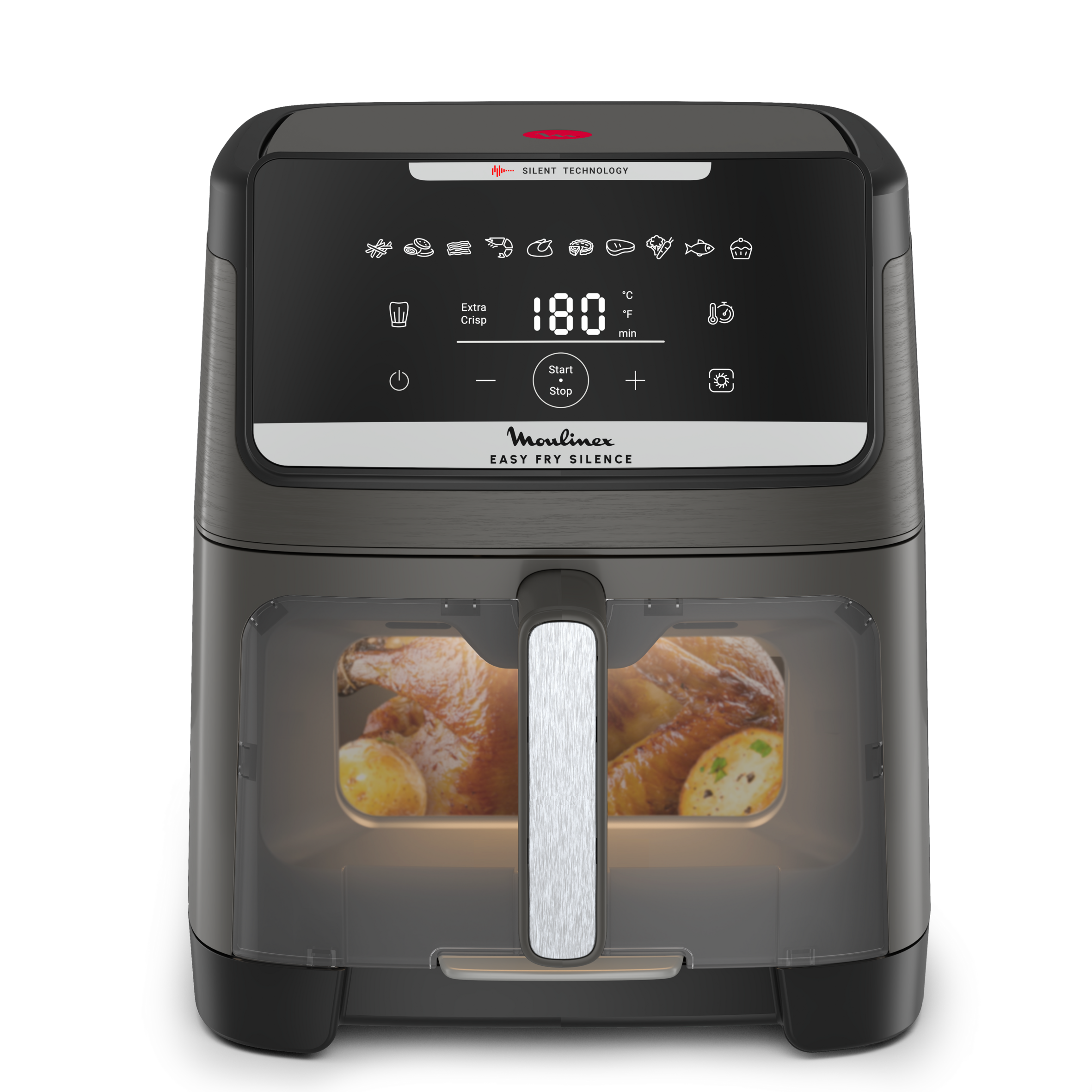 Easy Fry Silence, 7L, Air fryer, Gris