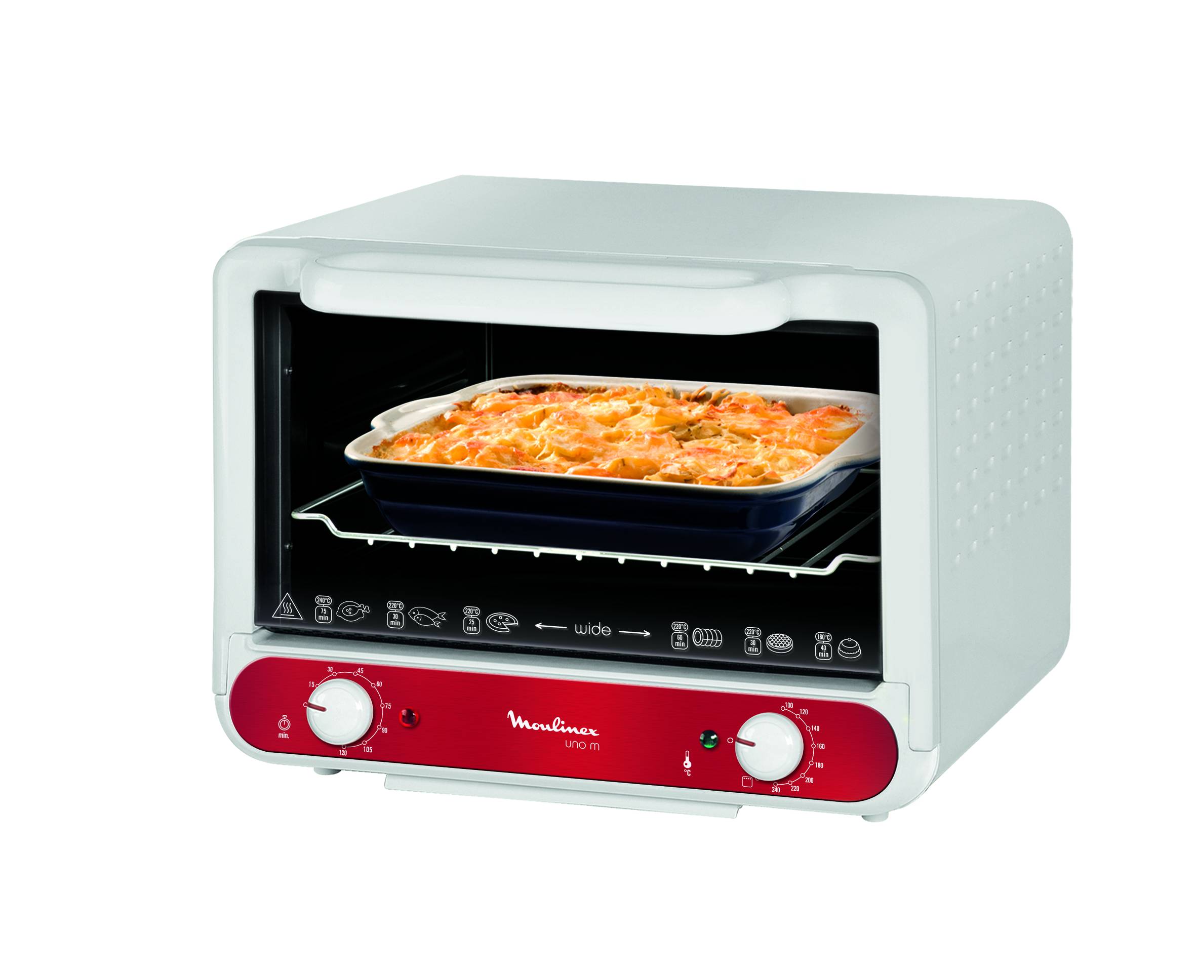 MINI FOUR UNO 15 L BLANC/ROUGE RUBIS