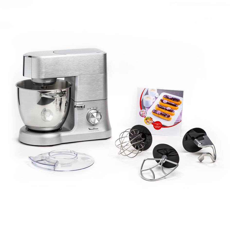 Masterchef Grande, Robot pâtissier, Bol grande capacité 6,7 L, Kit pâtisserie, Livre de recettes, 1500 W