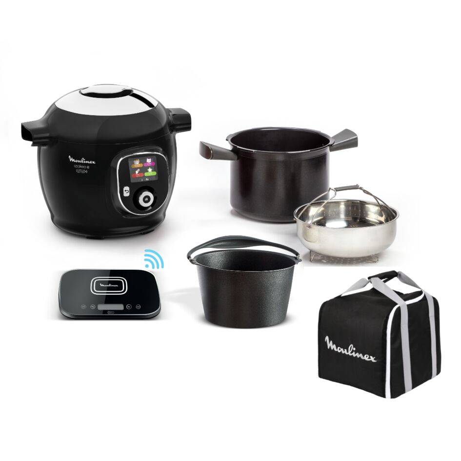 Cookéo+ Kit Méga Connect Noir 200 recettes