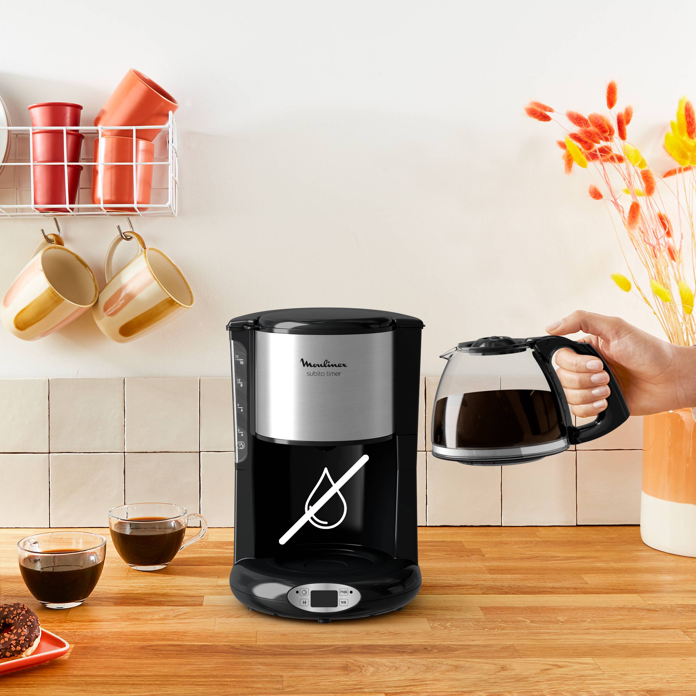 Cafetière programmable Subito inox