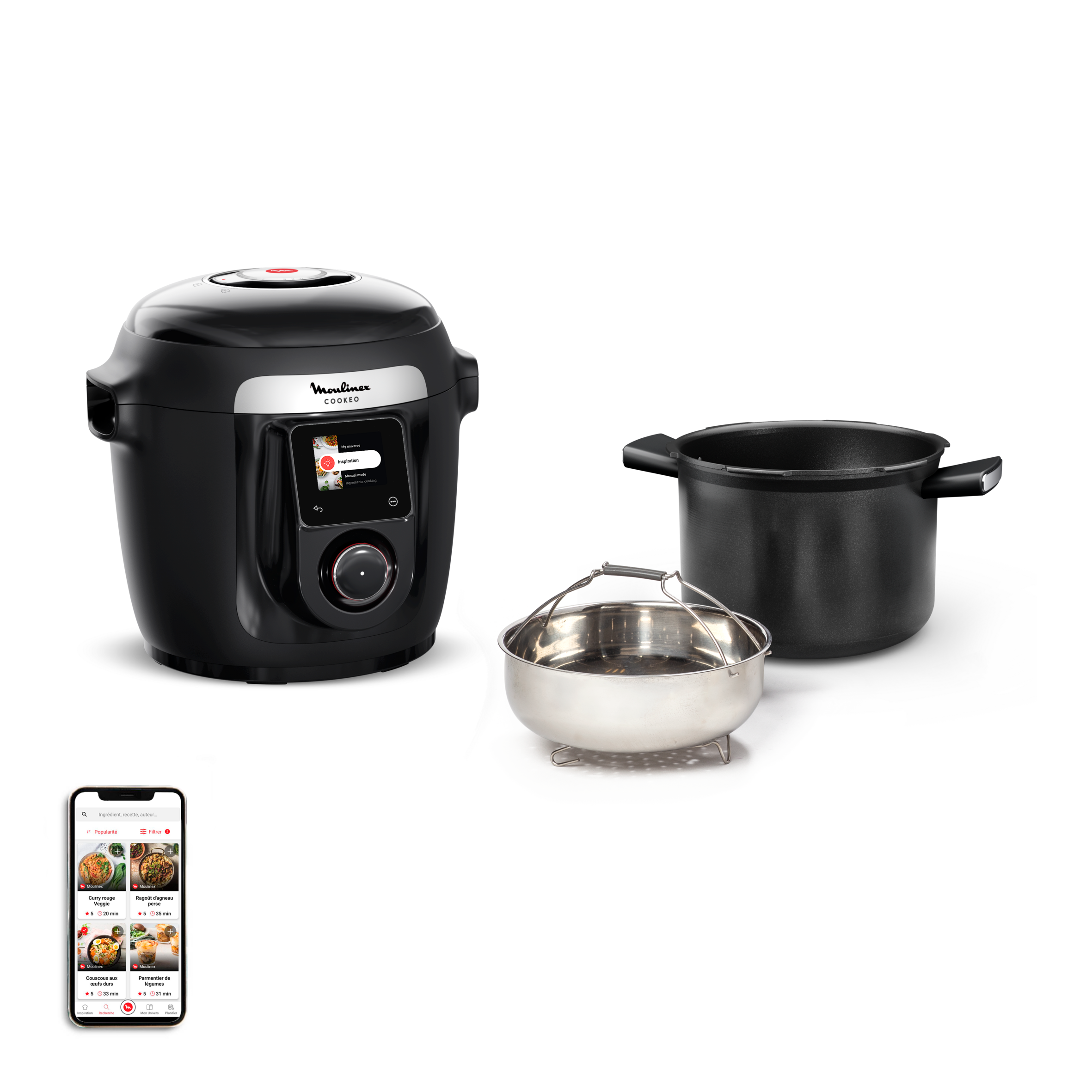 RECONDITIONNÉ Cookeo Wifi 9-en-1 Noir