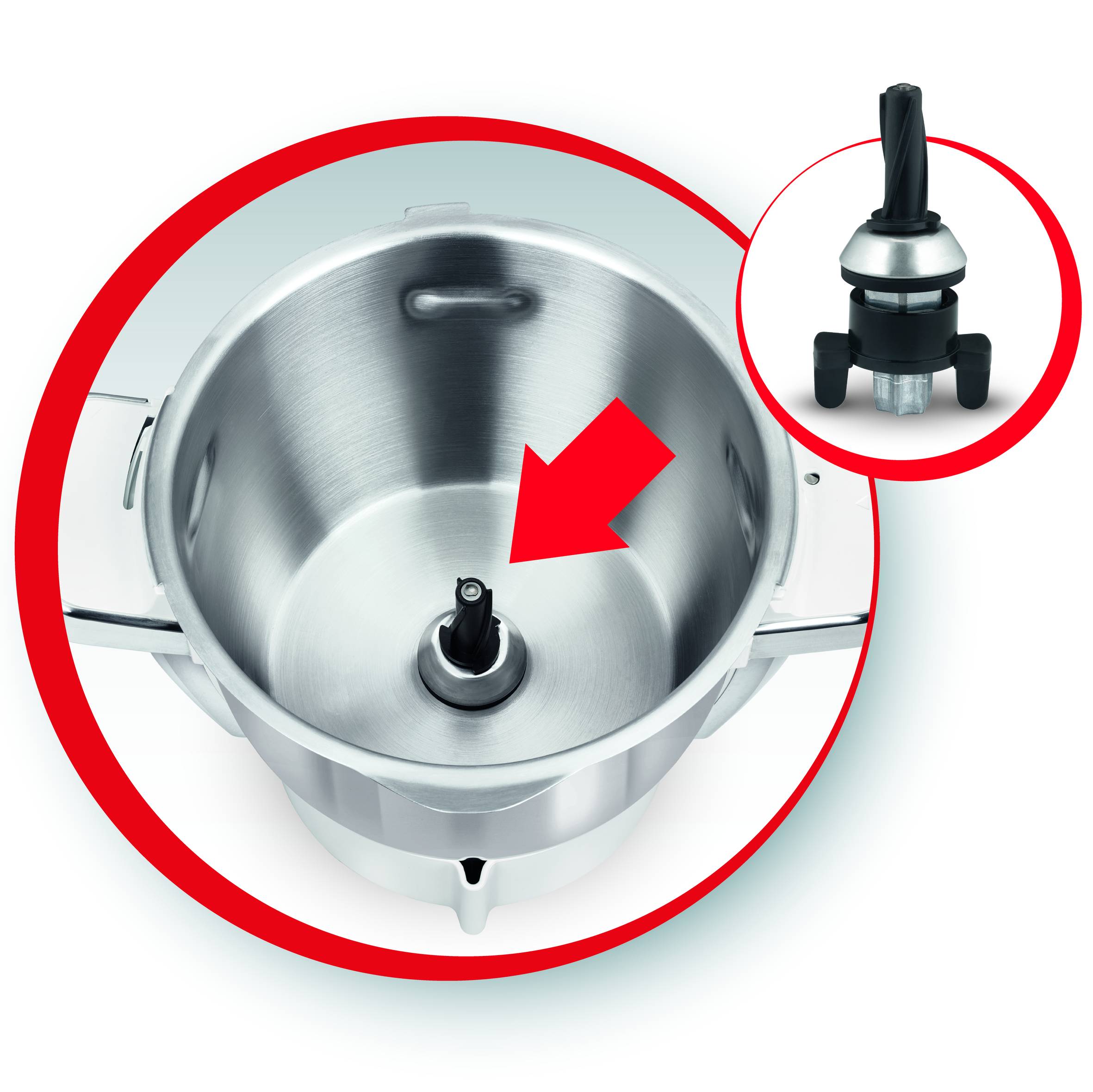 Bol + couvercle + arbre de transmission XF38CE10 pour Companion XL