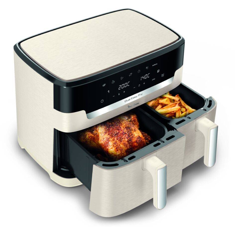 Dual Easy Fry XXL, 10,5L, Air fryer, Ivoire