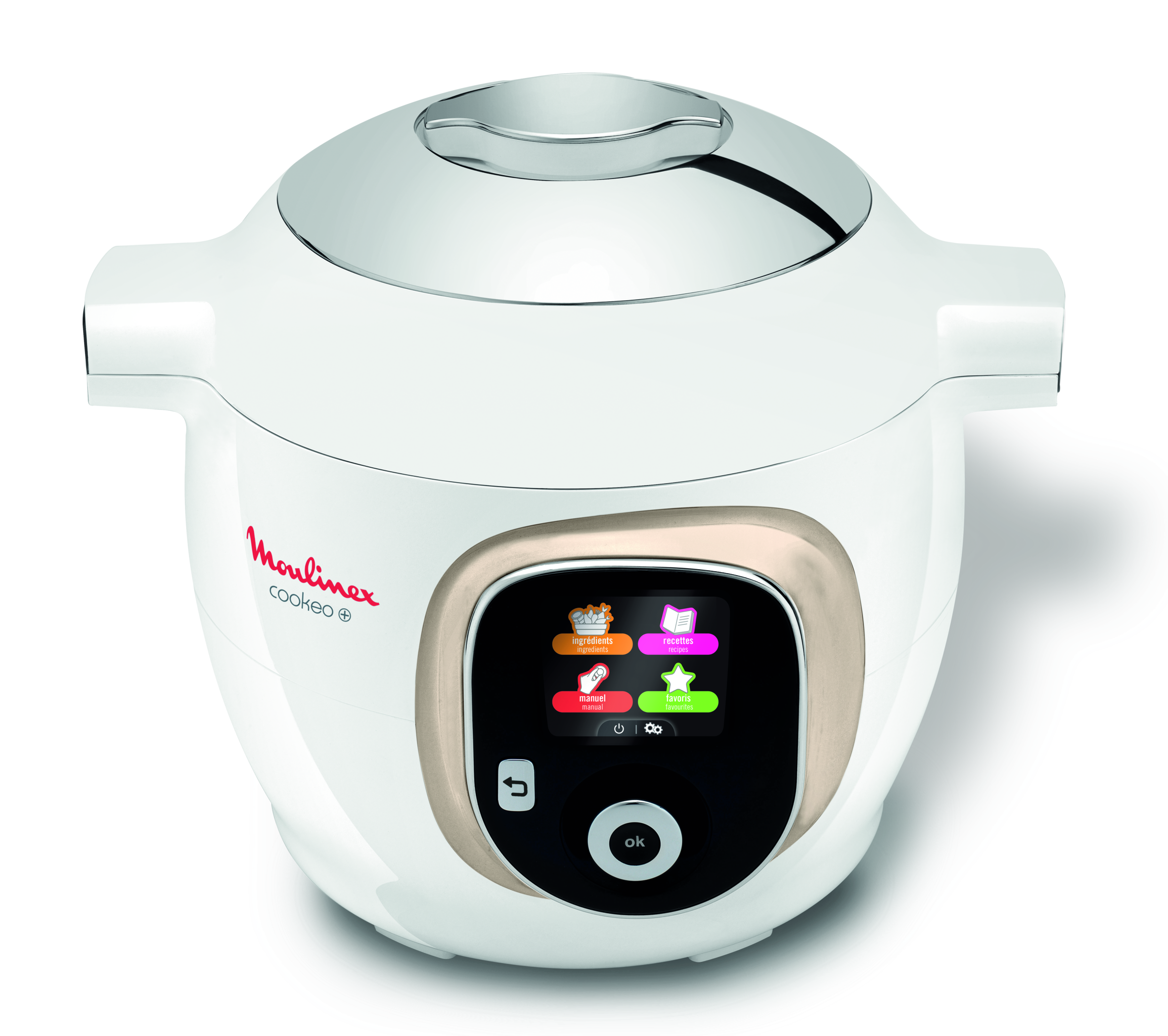 COOKEO+ 150 recettes 6L Blanc Silver