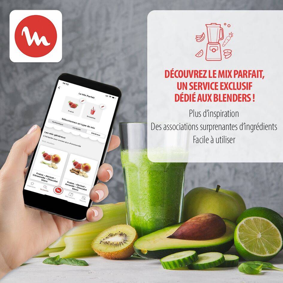 RECONDITIONNÉ Perfectmix cook, Blender haute performance chauffant, 10 programmes automatiques, 1400W, gris métal