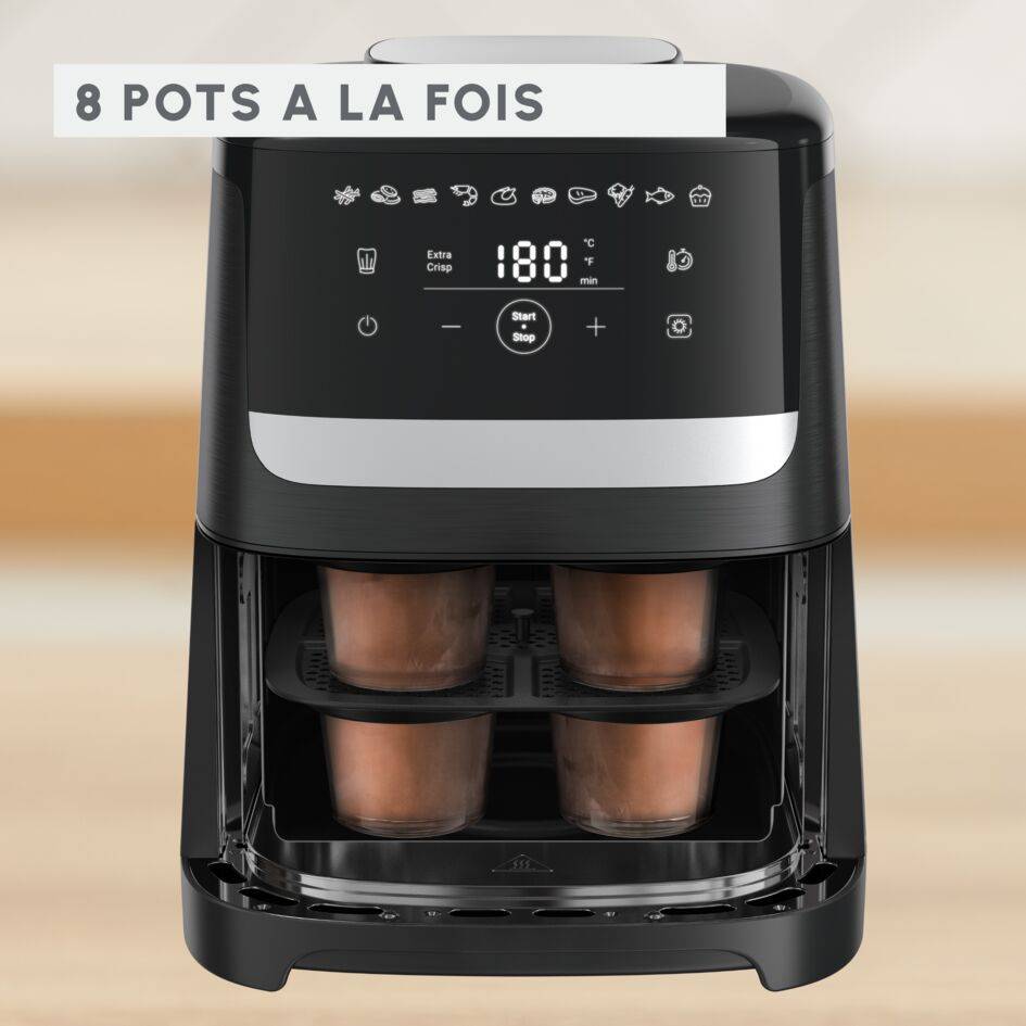 Bocaux en verre, lot de 8 pièces, compatibles avec la friteuse sans huile Easy Fry Silence 5L