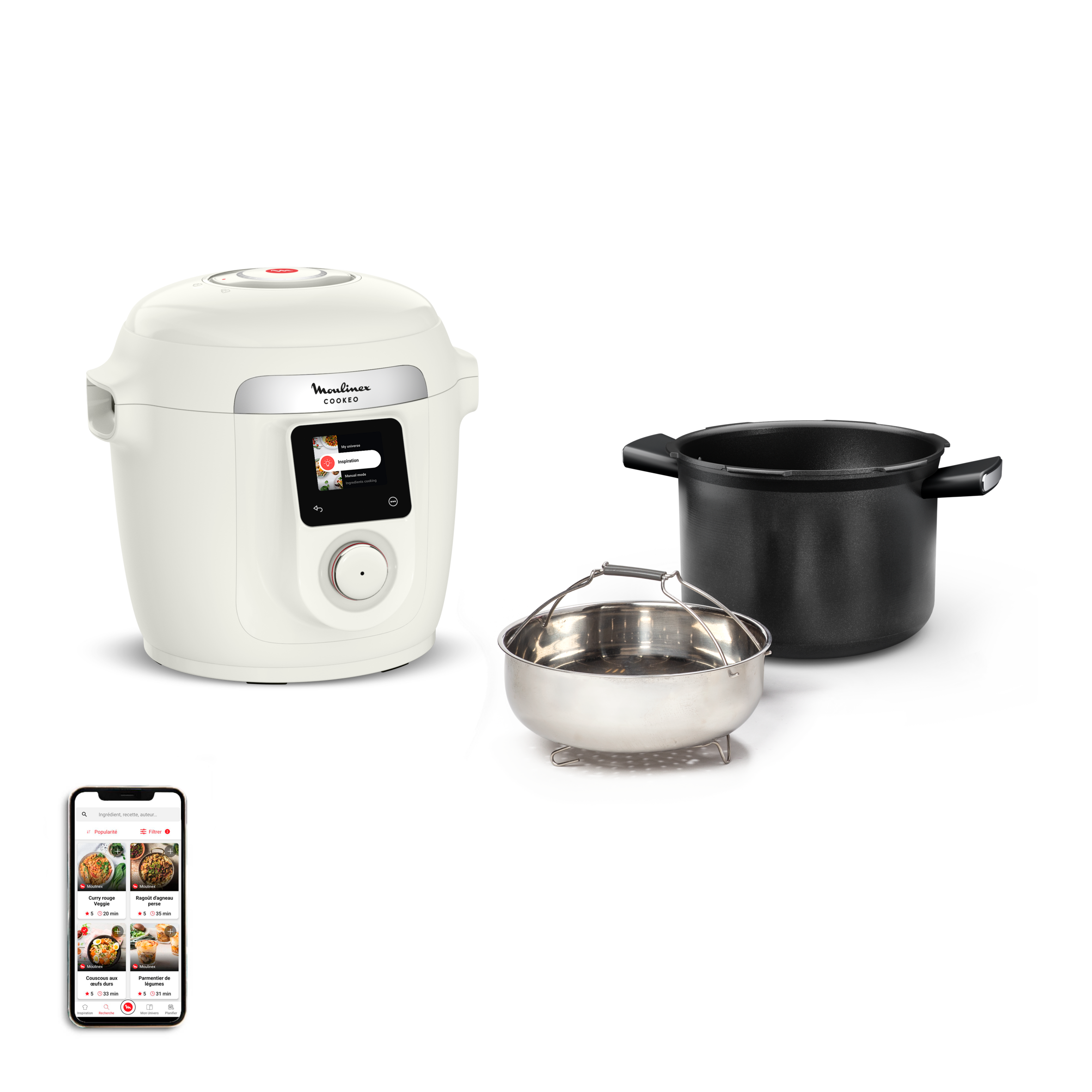Cookeo Wi-Fi 8en1, Multicuiseur, 8 modes de cuisson, Cuiseur sous pression