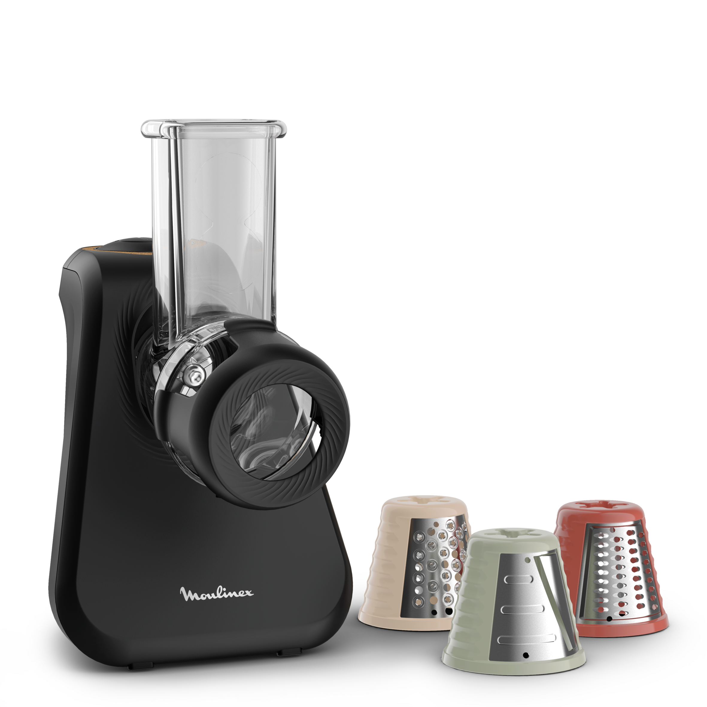 Fresh express Eco respect, Découpe-légumes, 3-en-1, 3 cônes, Noir 