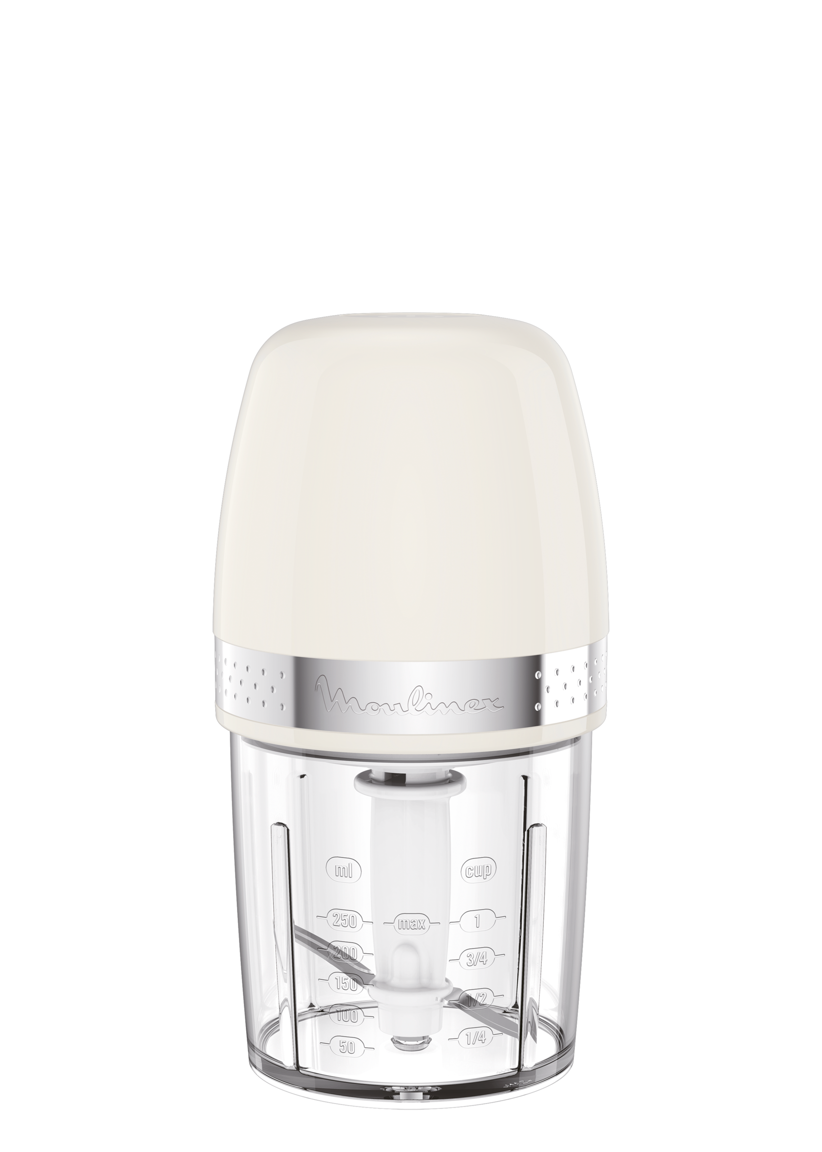Soleil Ivoire, Mini hachoir, Compact, Fonction 3 en 1, Capacité 250 ml, 350 W, Ivoire