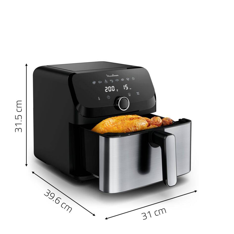 RECONDITIONNE Easy Fry Mega, 7.5L, Air fryer, Inox