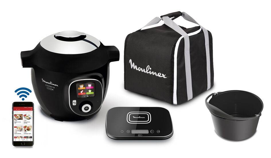 Cookéo+ Kit Méga Connect Noir 200 recettes