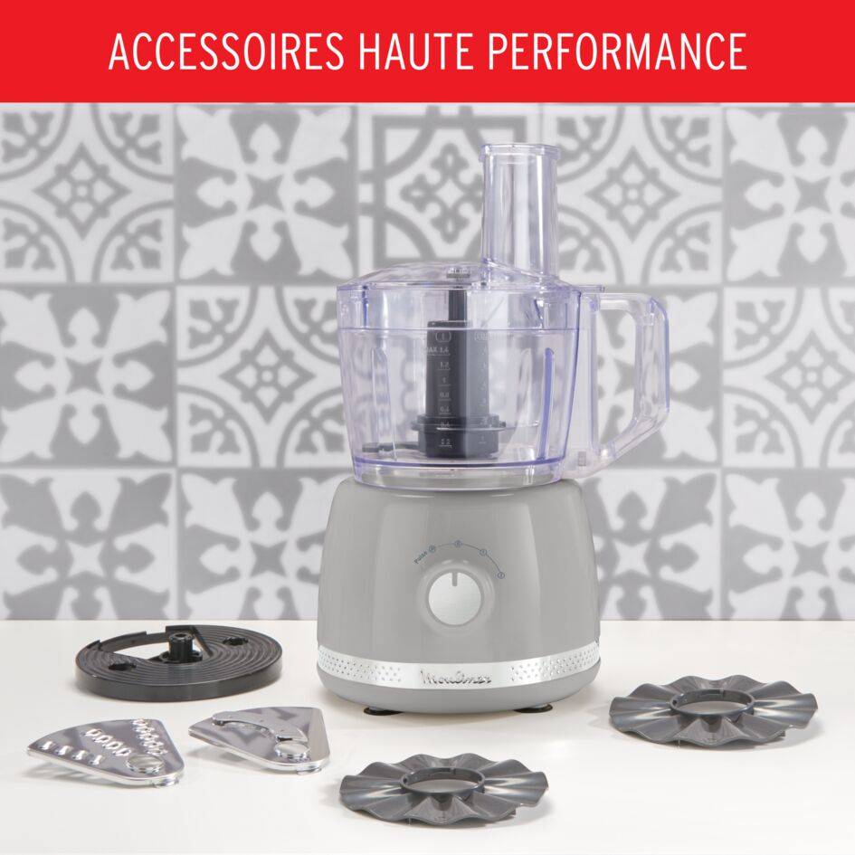 RECONDITIONNÉ Soleil Pepper, Robot multifonction 600 W, 4 accessoires, Gris Pepper