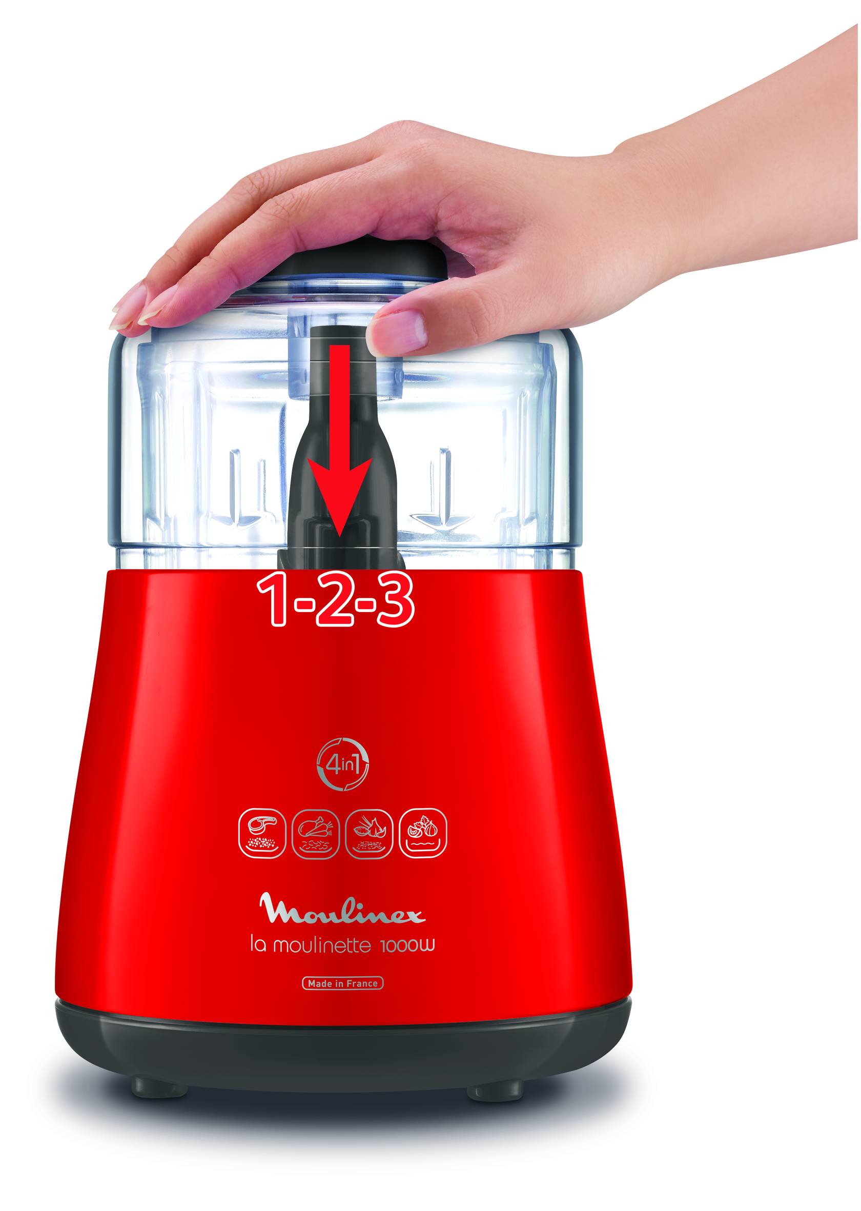 LA MOULINETTE 1000W rouge