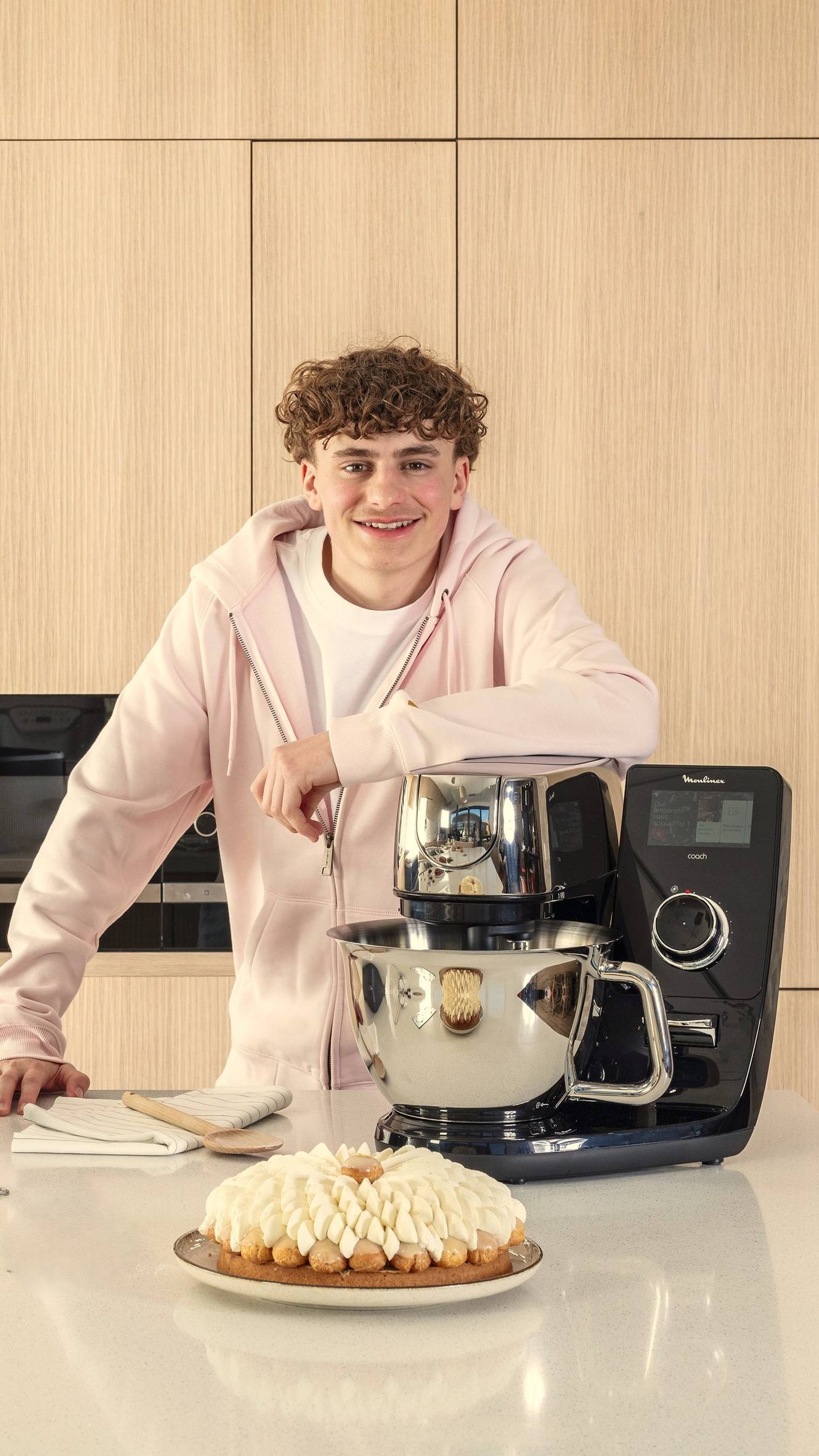 I-Coach Touch, Robot pâtissier connecté, Bol de 5,5 L, Balance de cuisine, Coaching sur l’écran, 21 programmes automatiques, 1200 W