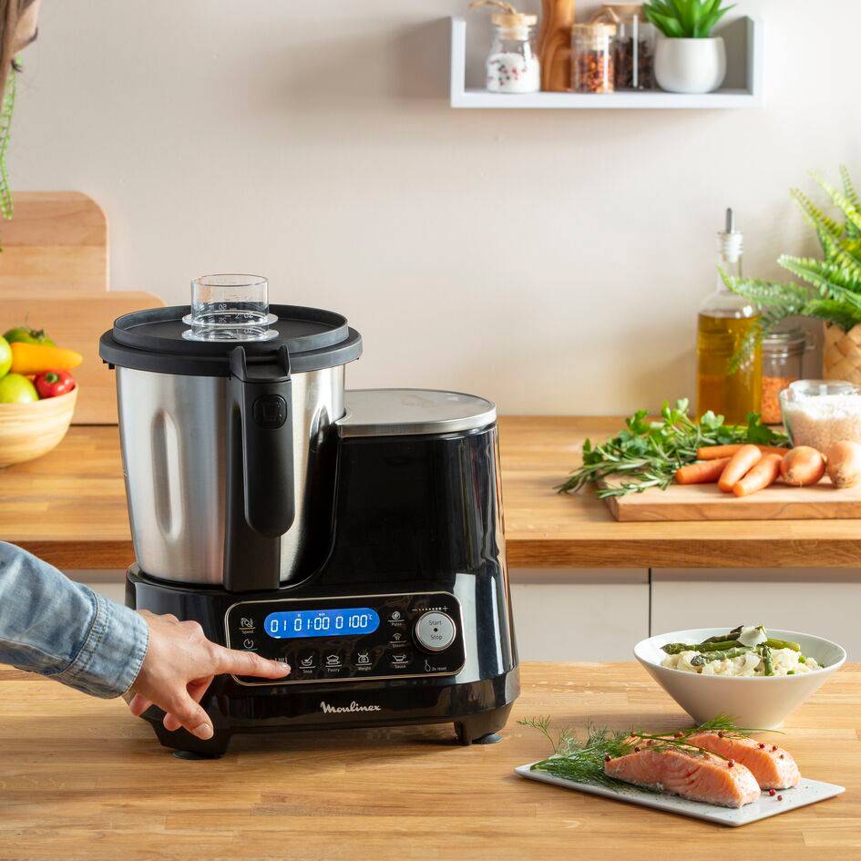 CLICKCHEF NOIR 1400 W + CUISEUR VAPEUR EXTERNE