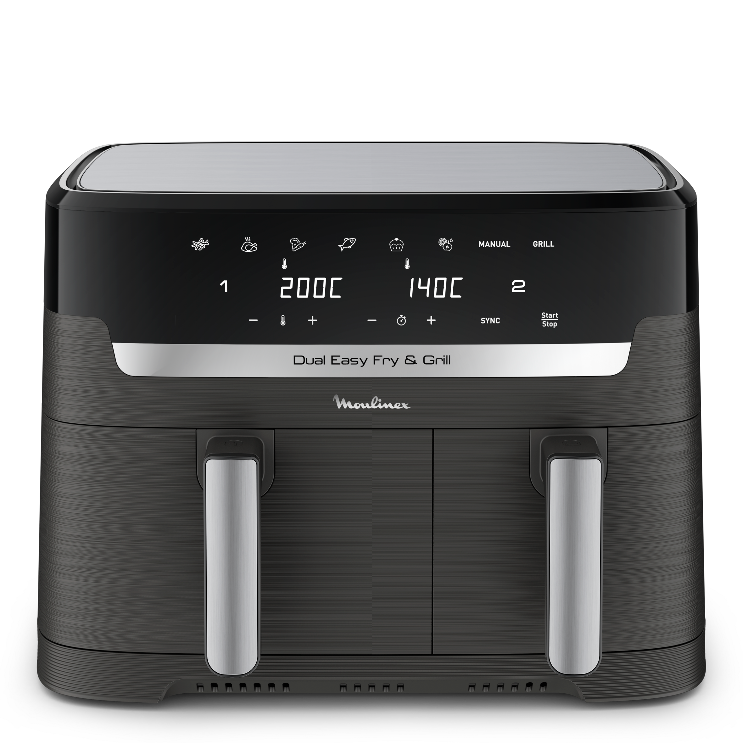 RECONDITIONNÉ Dual Easy Fry & Grill, 8.3L, Air fryer, Noir