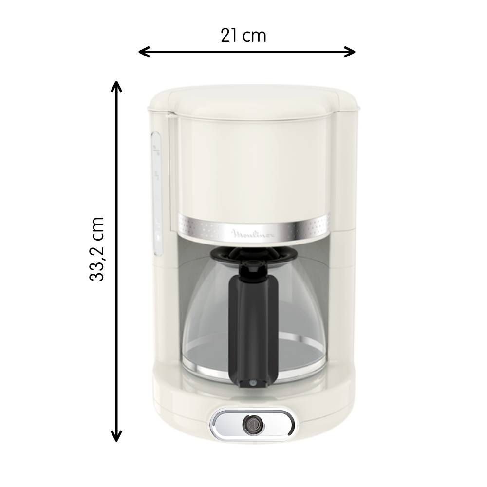 Cafetière filtre, Soleil, 15 tasses, Ivoire