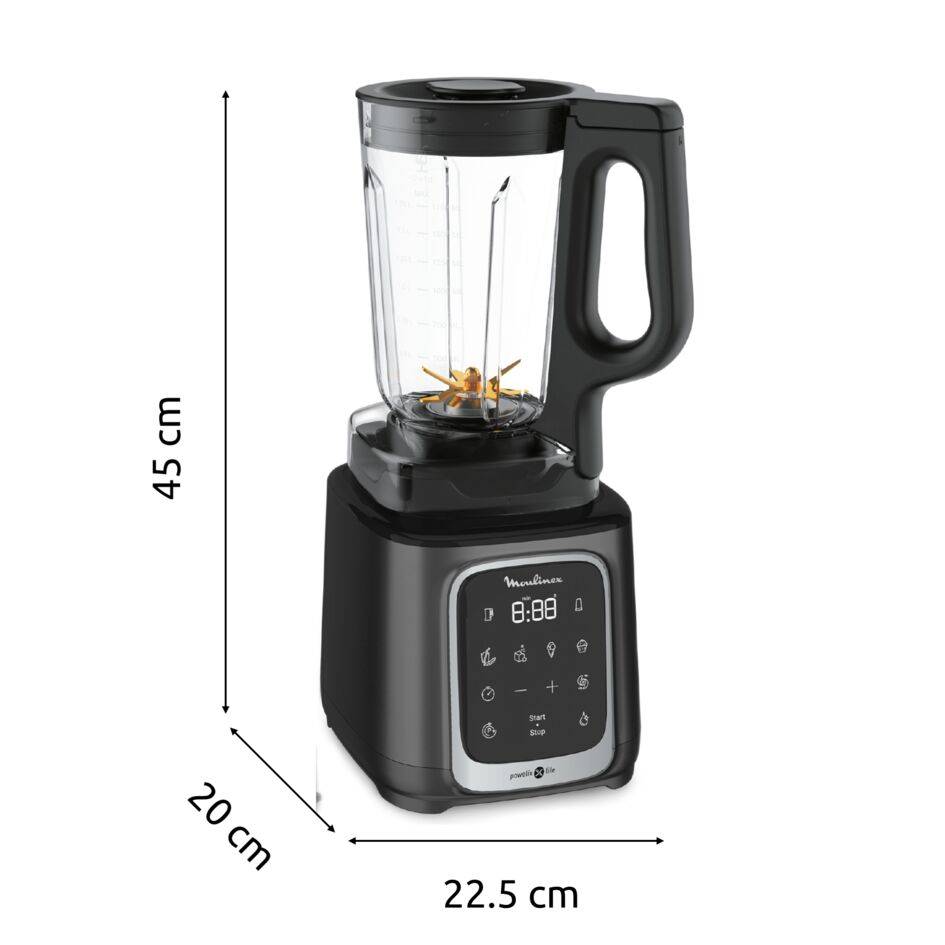 Infinimix+, Blender, Bol plastique tritan 1.75L, 1600W, 5 programmes, 6 lames