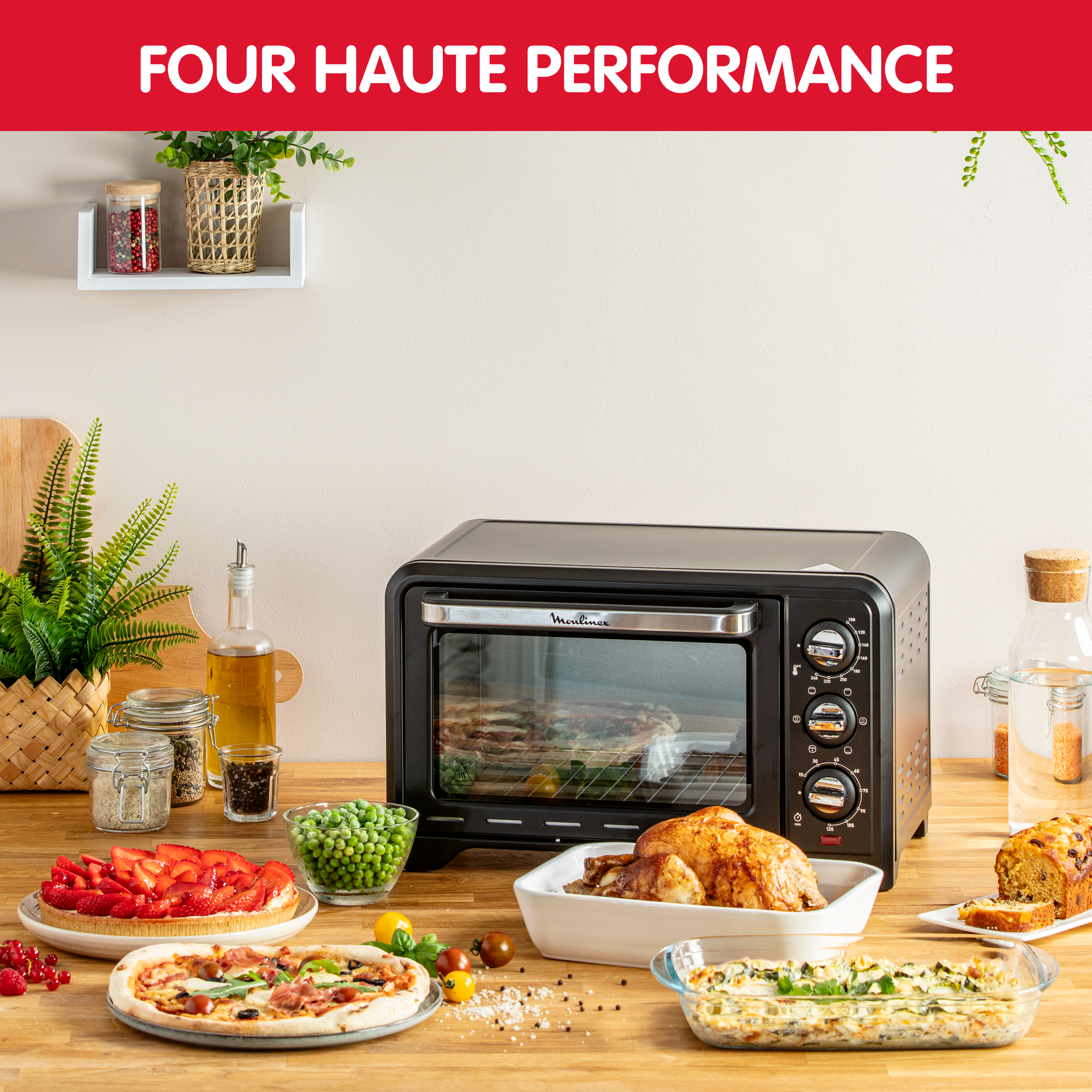 RECONDITIONNÉ OPTIMO 19L, Four multifonction, Chaleur tournante ou traditionnelle, 240°C