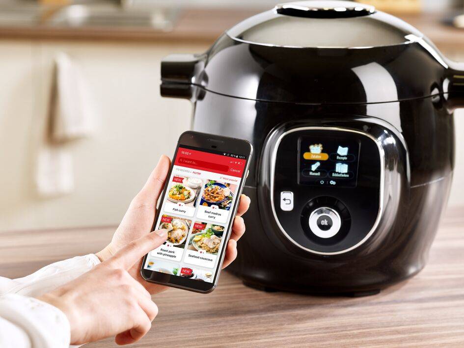 Cookéo+ Kit Méga Connect Noir 200 recettes