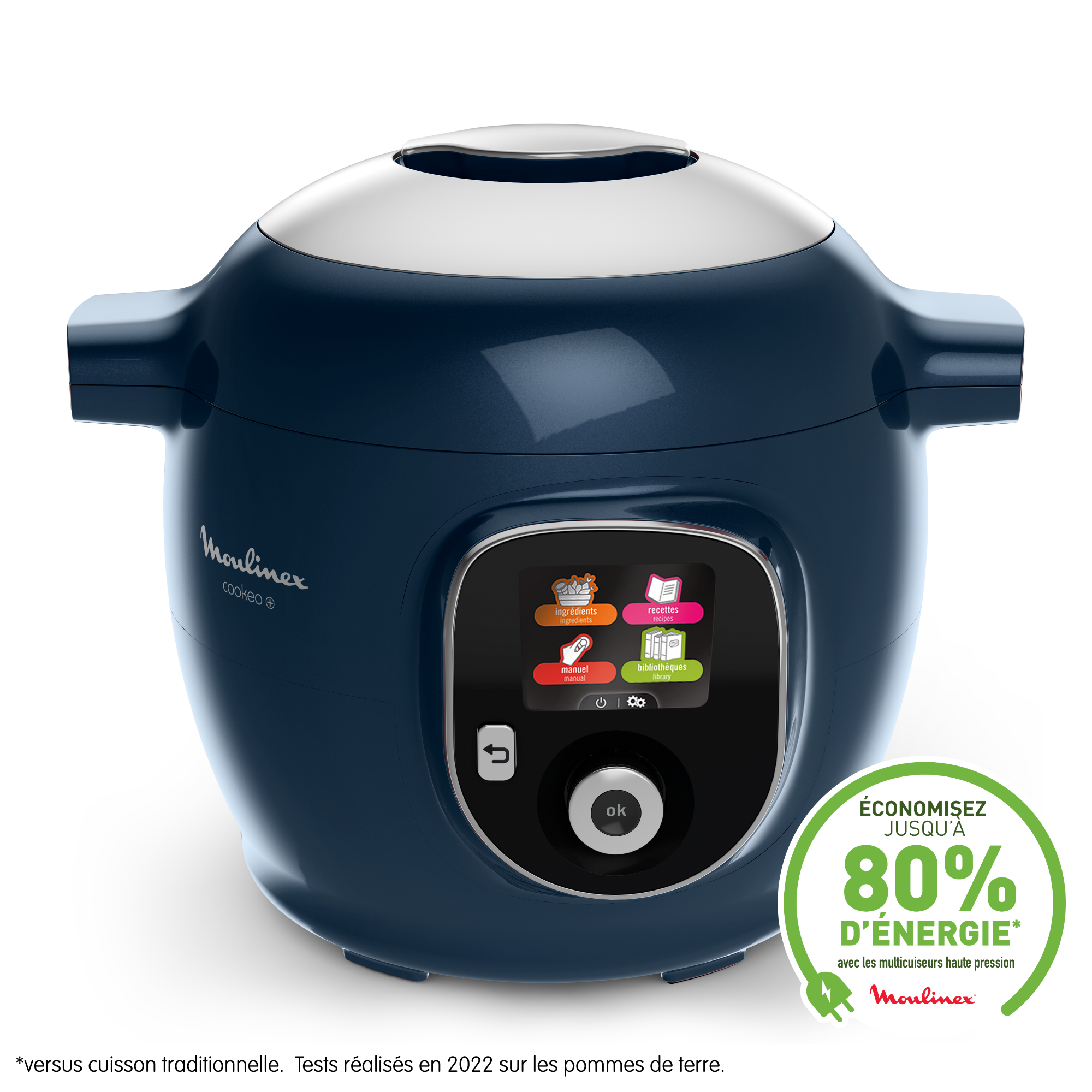 Cookeo+ 150 recettes Bleu, Louche incluse