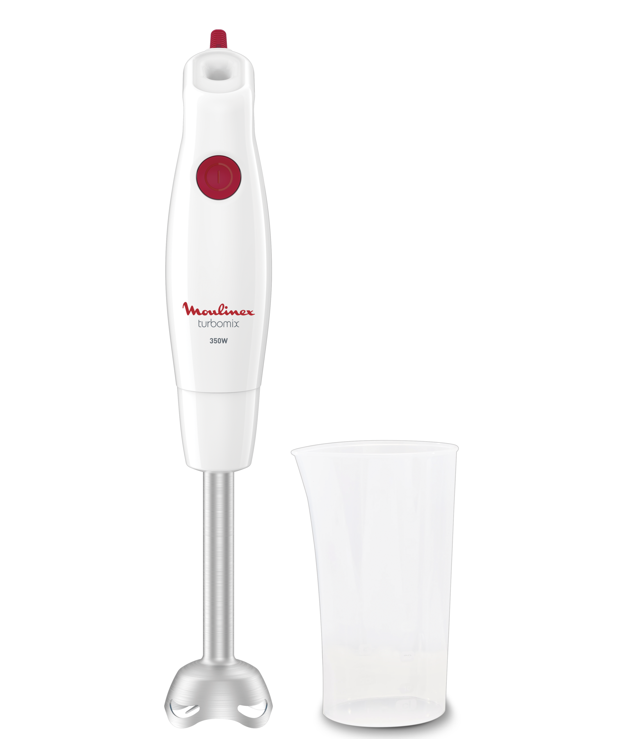 Turbomix, Pied mixeur, 2 lames ZELKROM, 350 W, blanc