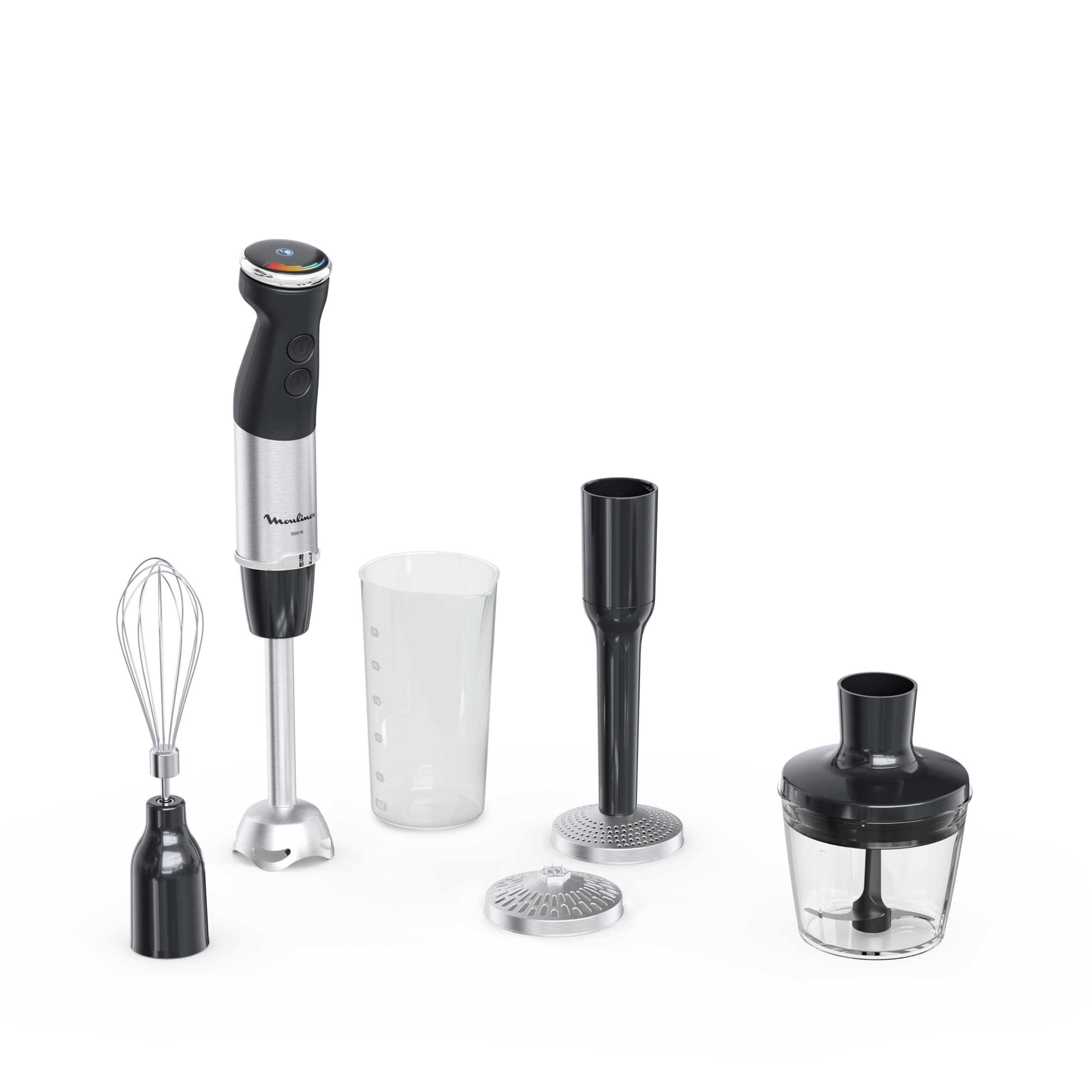 Quickchef +, Mixeur plongeant, 1000 W, 20 vitesses, 3 accessoires