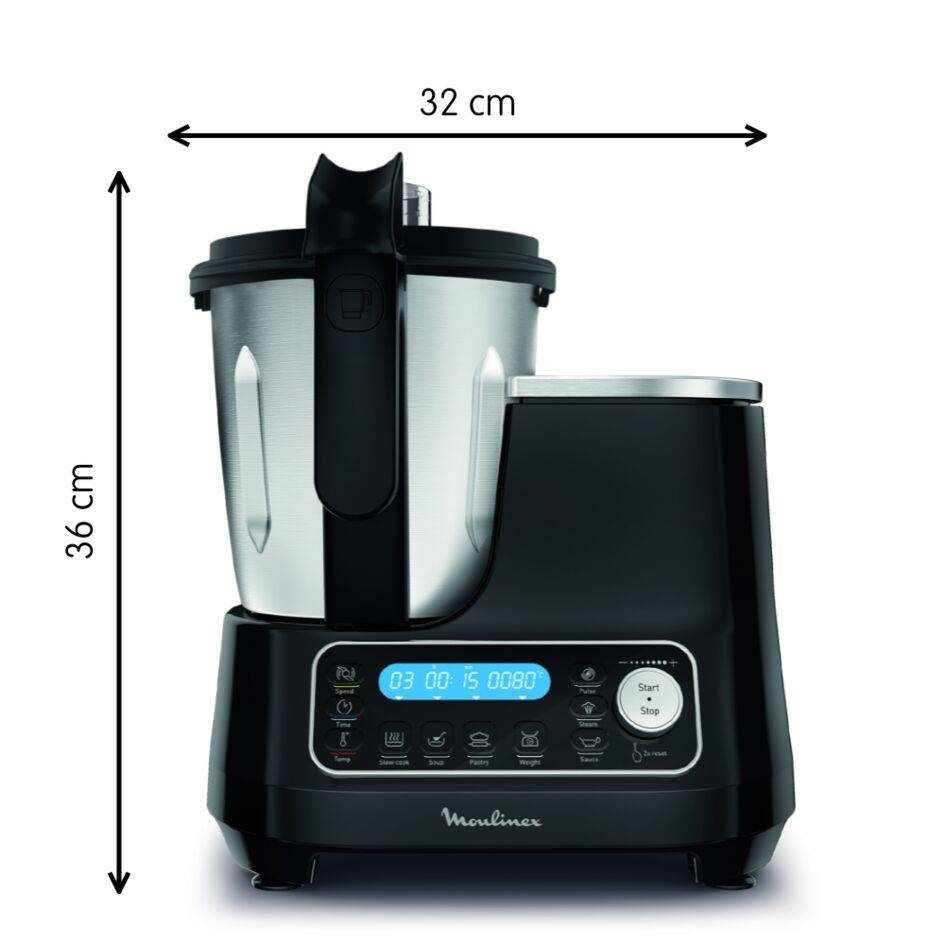 CLICKCHEF NOIR 1400 W + CUISEUR VAPEUR EXTERNE