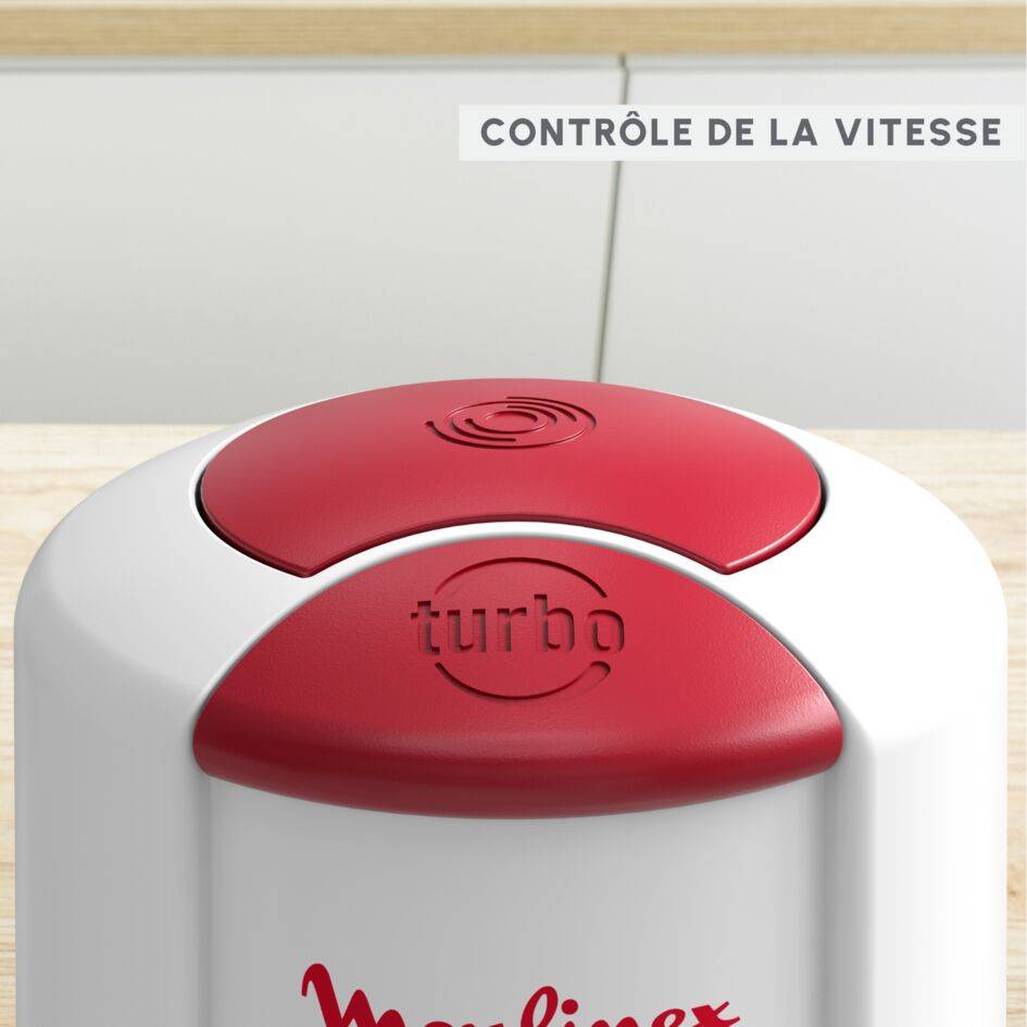 Multi moulinette, Mini hachoir, Fonction 4 en 1, Capacité 500 ml, 500 W, Blanc