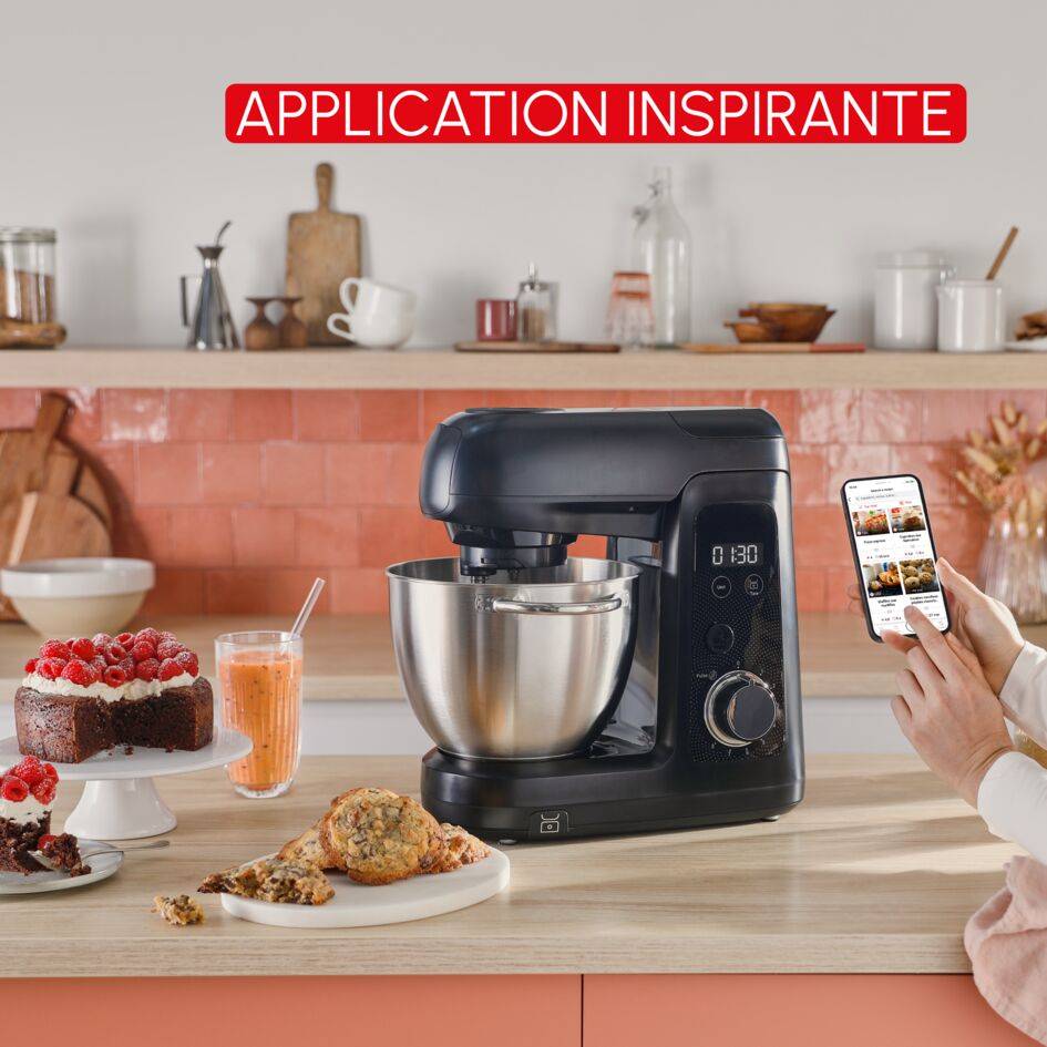 Bake Partner +, Robot pâtissier, Moteur de 1&nbsp;100&nbsp;W, 5&nbsp;accessoires polyvalents