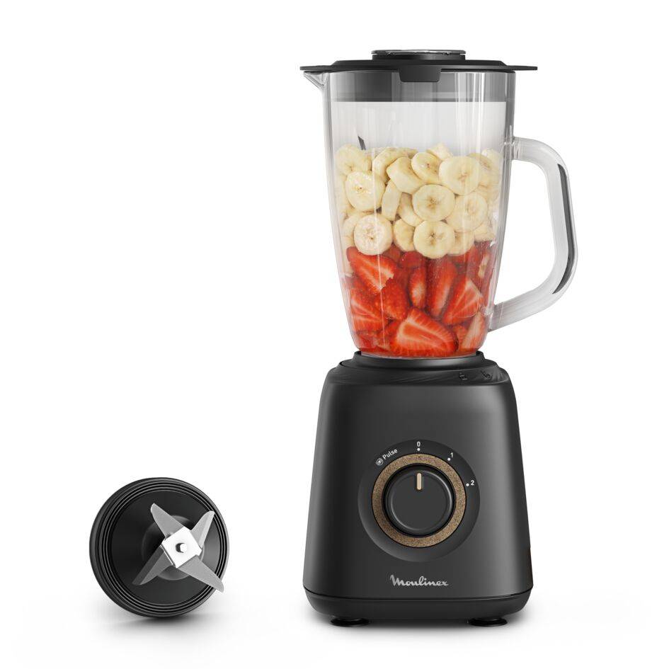 Intention, Blender, Bol verre 1.75L, 800W, 2 vitesses, 4 lames