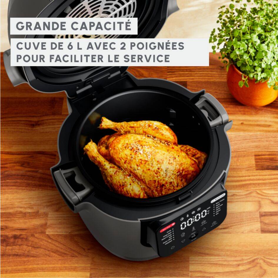 Multicook & Fry, 6L, Multicuiseur Air fryer, Gris