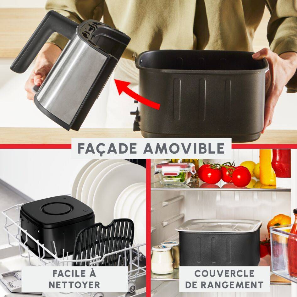 Easy Fry Silence, 5L, Air fryer, Inox