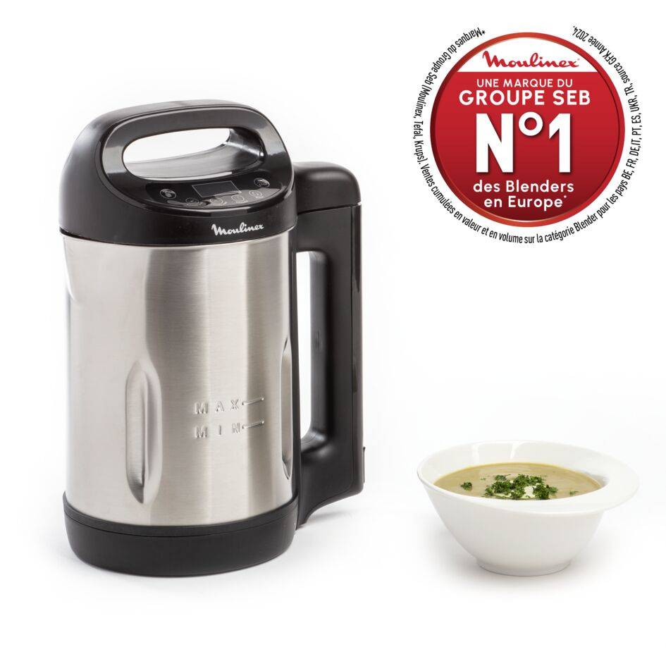 My Daily soup, Blender chauffant, 3 programmes, 1,2 L, Noir