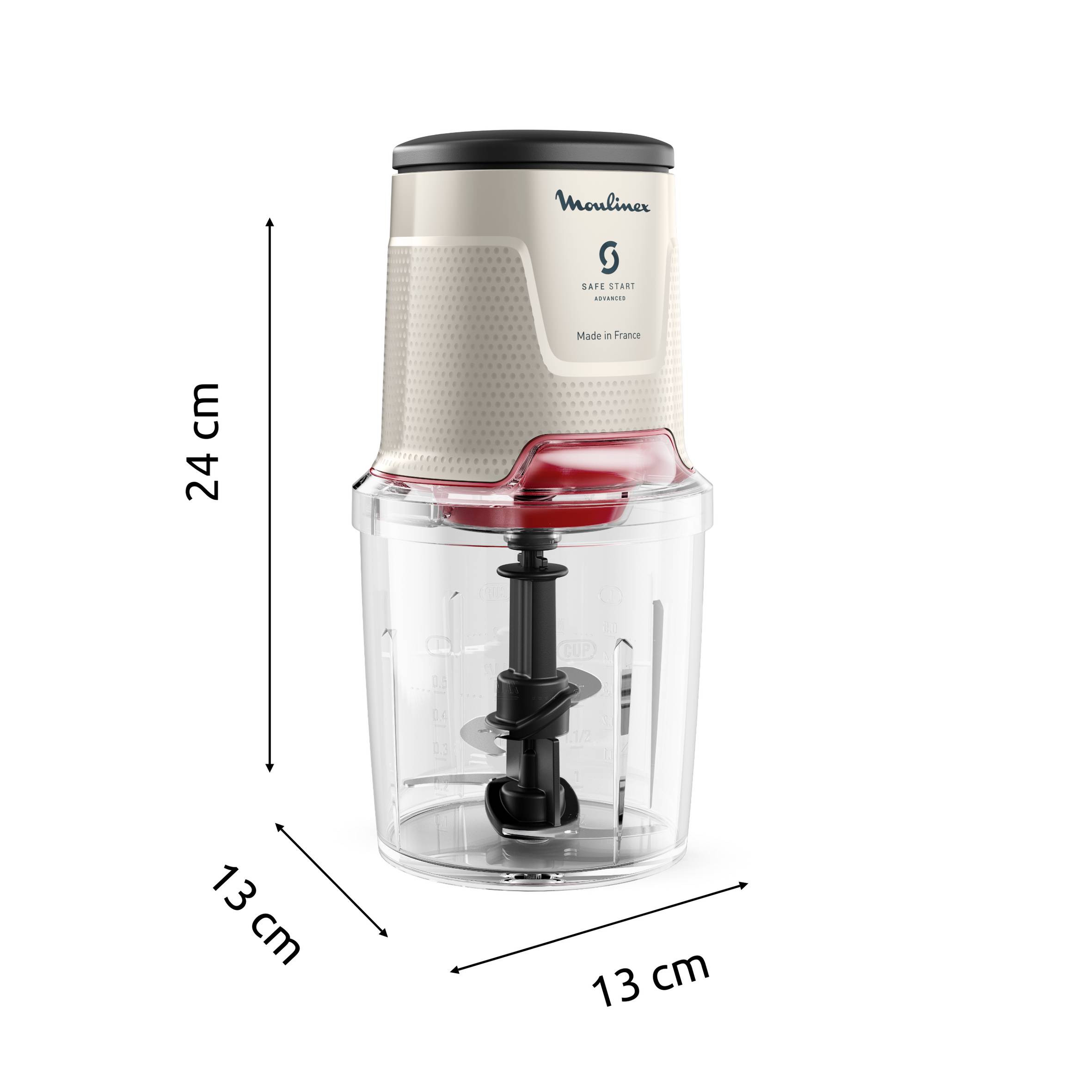 Easy Press, Hachoir électrique, 600 W, 4 lames, Ecru