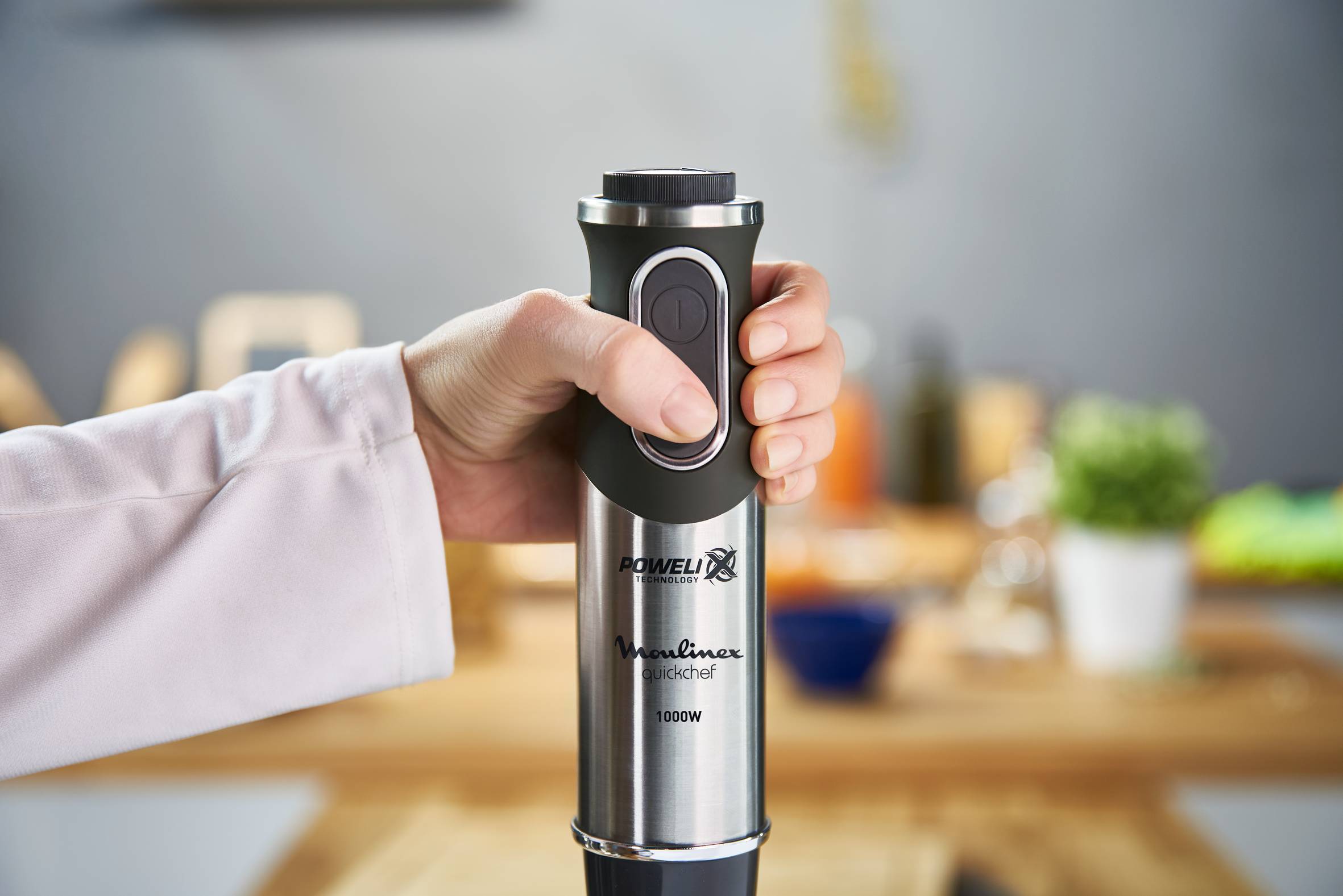 QUICKCHEF NOIR ET INOX 1000 W + 2 ACCESSOIRES