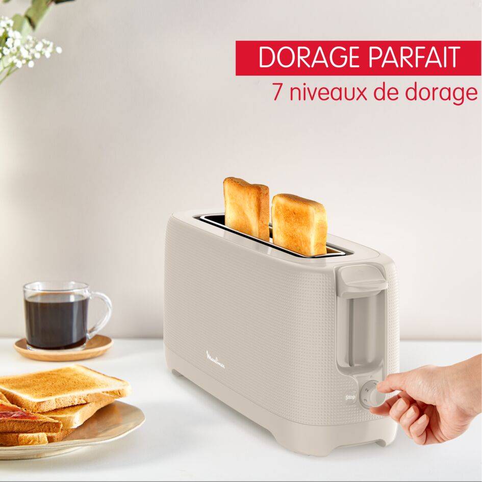 Grille-pain Longue fente Morning Gris chaud