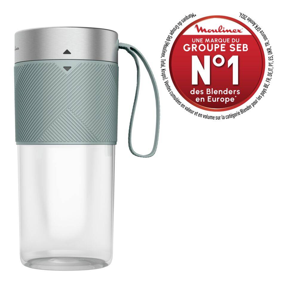 Lightmix Blender portable, Bol tritan 0,3L, 1 vitesse, 2 lames, Rechargeable