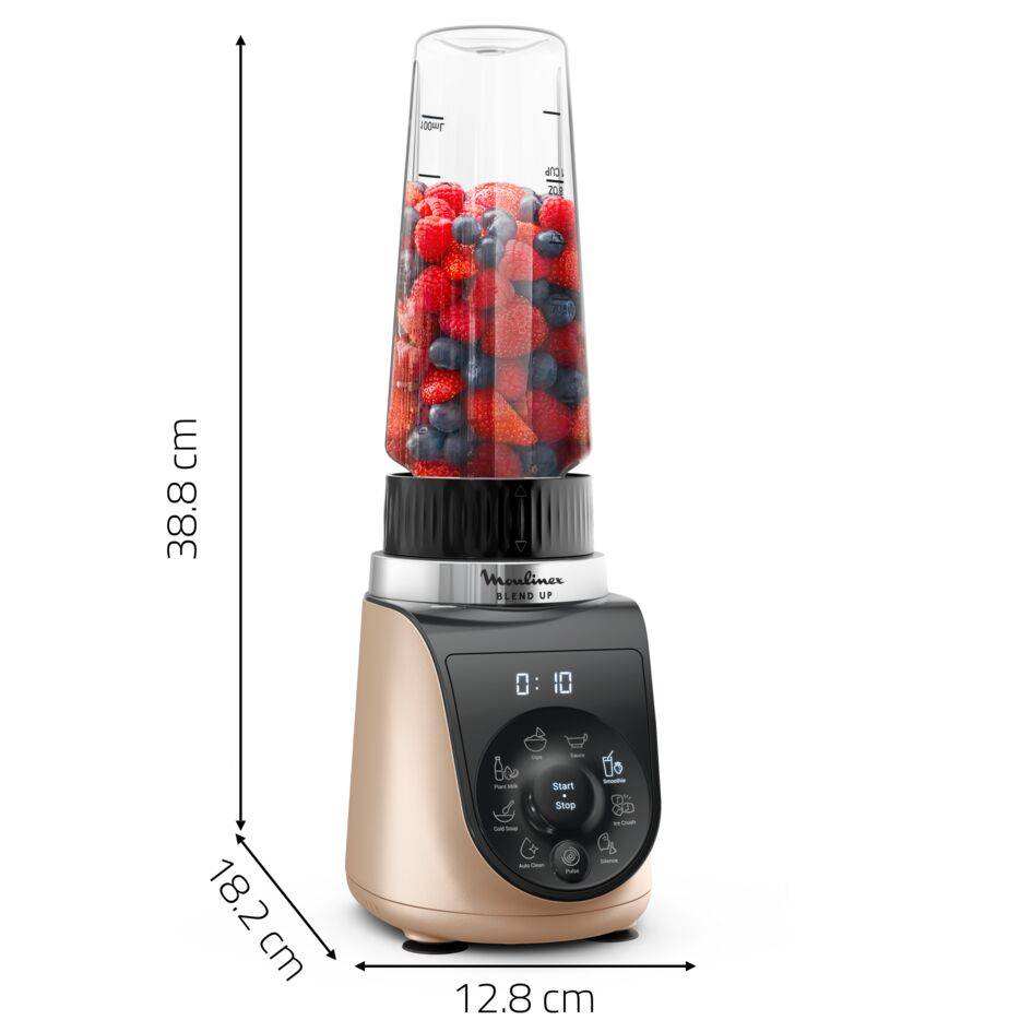 Blend Up, Blender mini, Bol tritan 0.85L, 1000W, 8 programmes, 6 lames